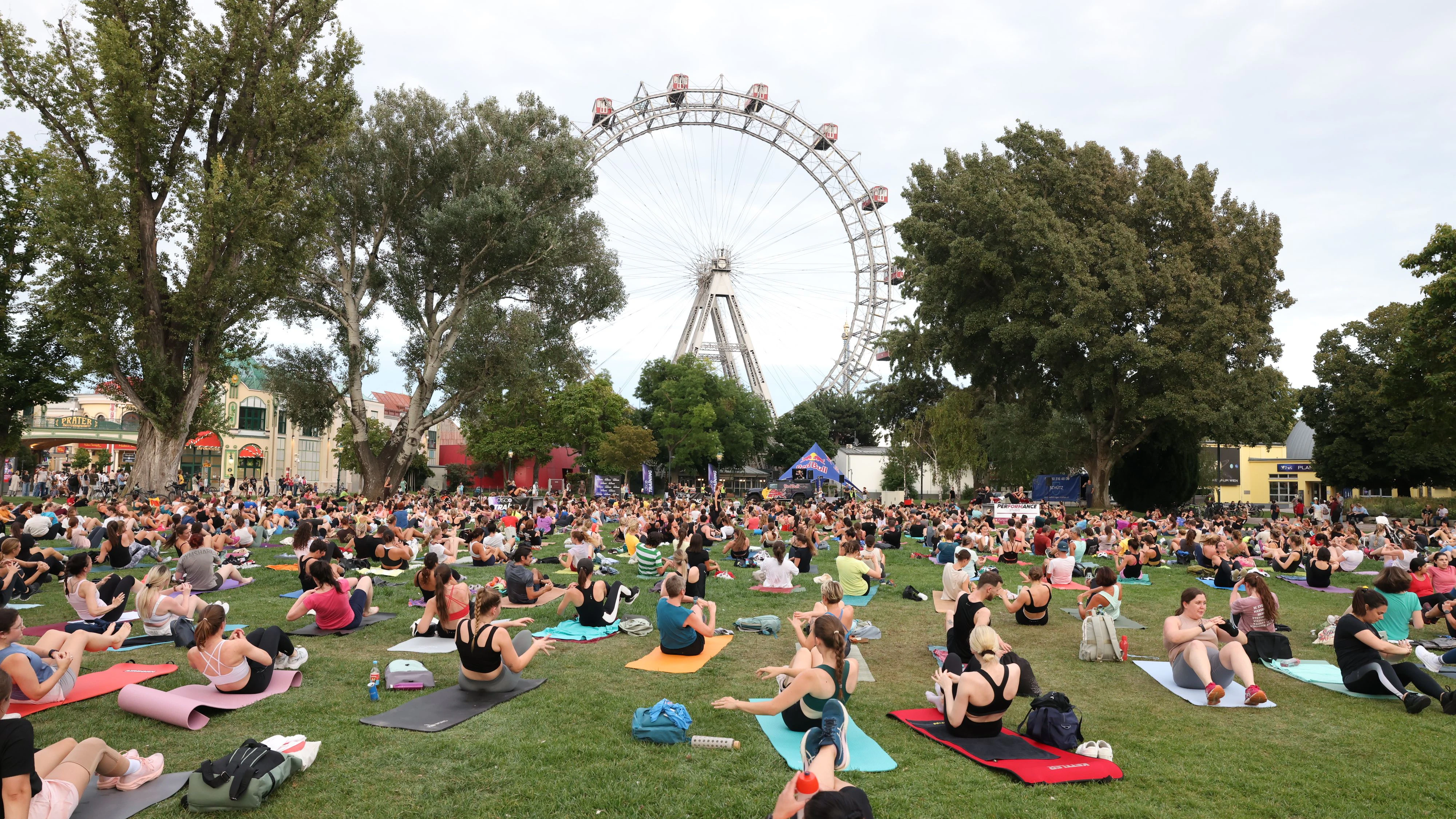 20250805 / discotraining im prater sport gratis disco training / foto: denise auer / tageszeitung heute