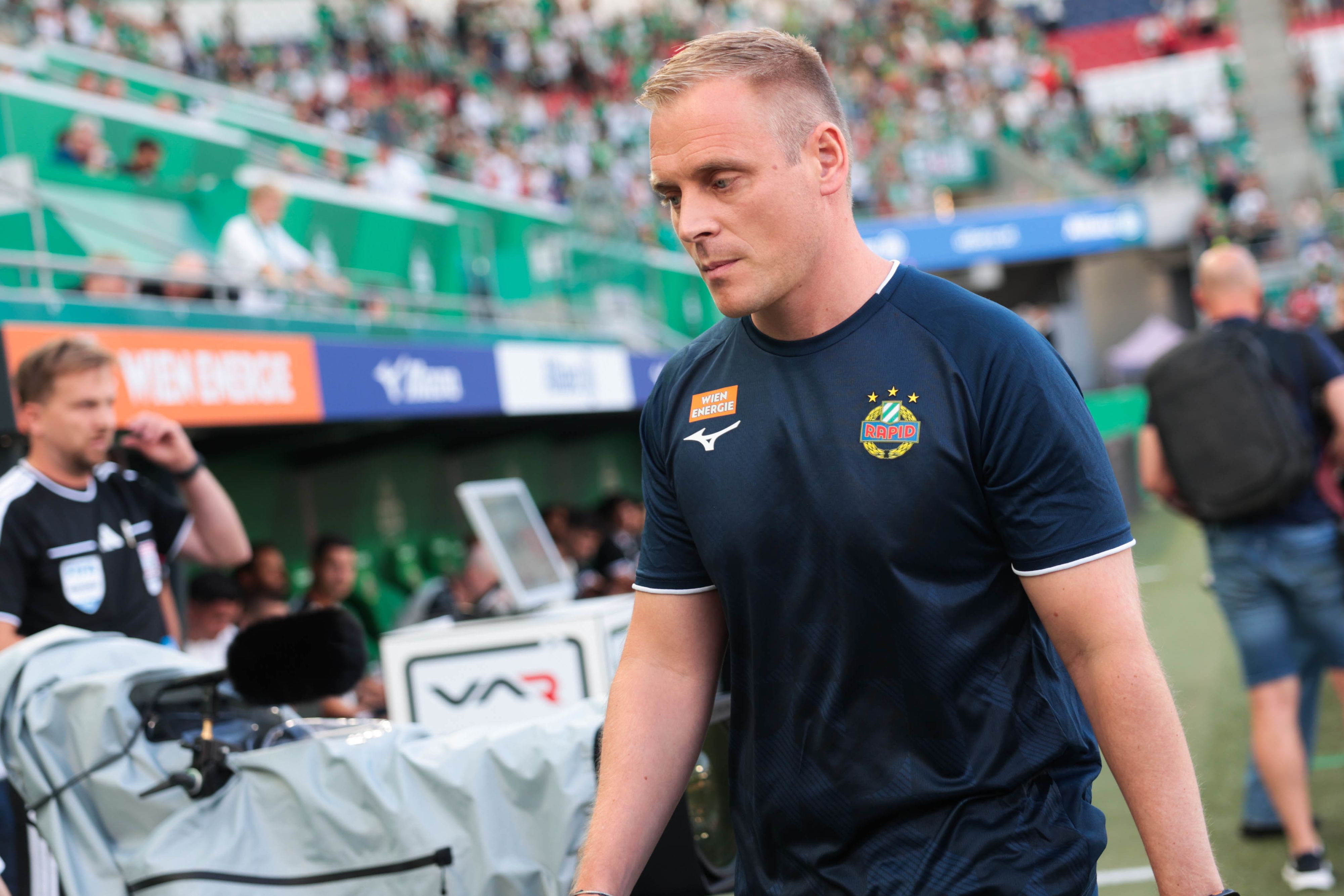 Rapid-Trainer Johannes Hoff Thorup. 
