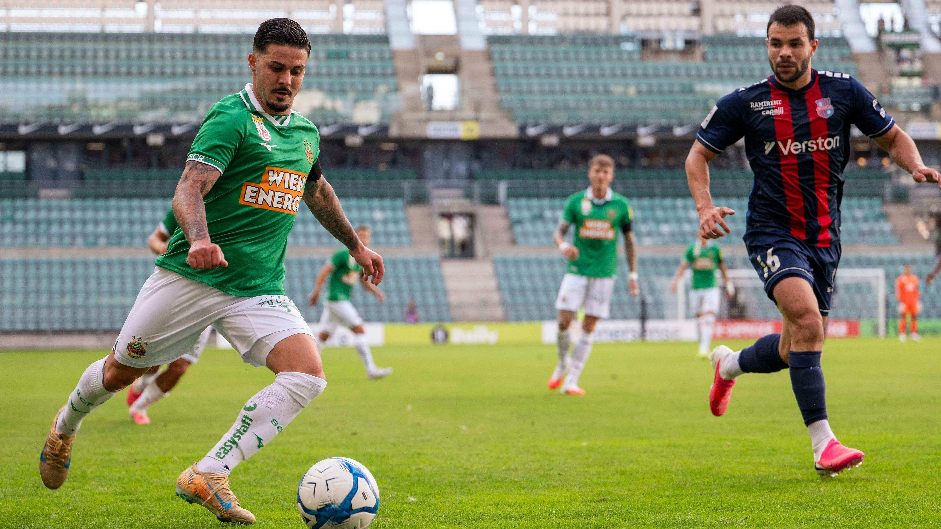 Heute.at - Rapid feiert gegen Paide einen späten 4:1-Sieg