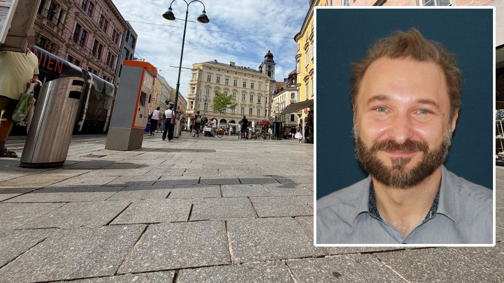 Wohnungslose Menschen leiden in Linz besonders unter den extremen Hitzewellen, erklärt Martin Tiefenthaler vom Sozialverein B37.
