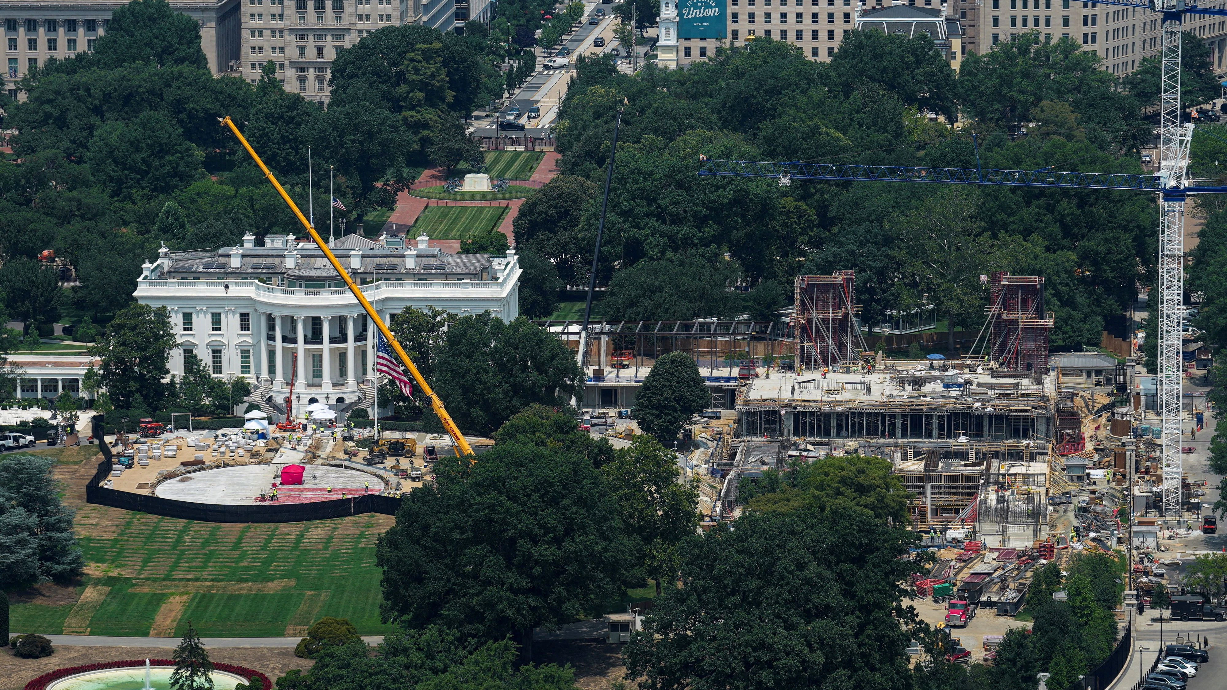 Heute.at - Gericht stoppt Donald Trumps Ballsaalbau am Weißen Haus
