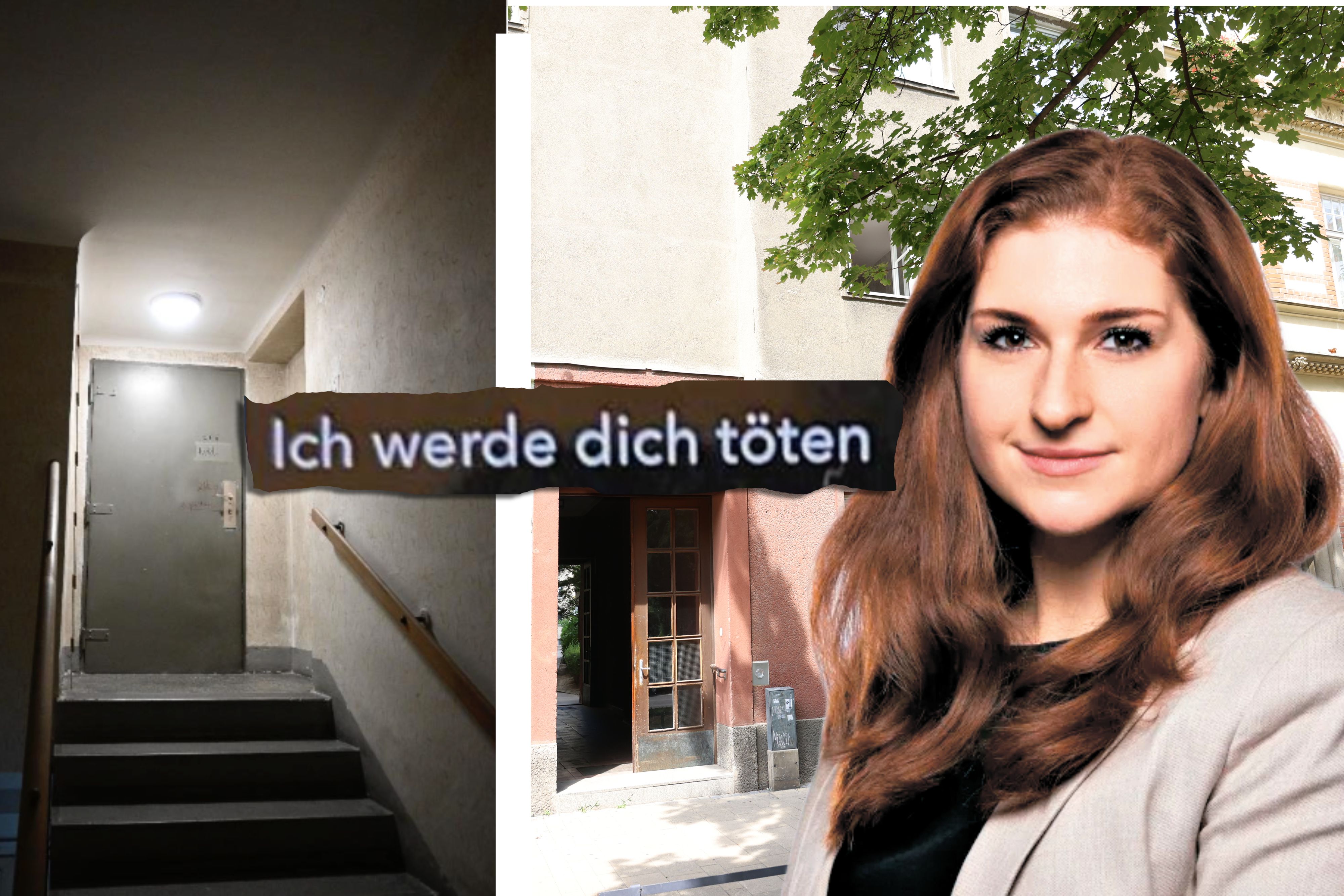 Das Mädchen soll in diesem dunklen Stiegenhaus missbraucht worden, später bedroht worden sein; Melanie Kolar (Kanzlei Rast/Musliu) vertritt das erst 14-jährige Opfer.