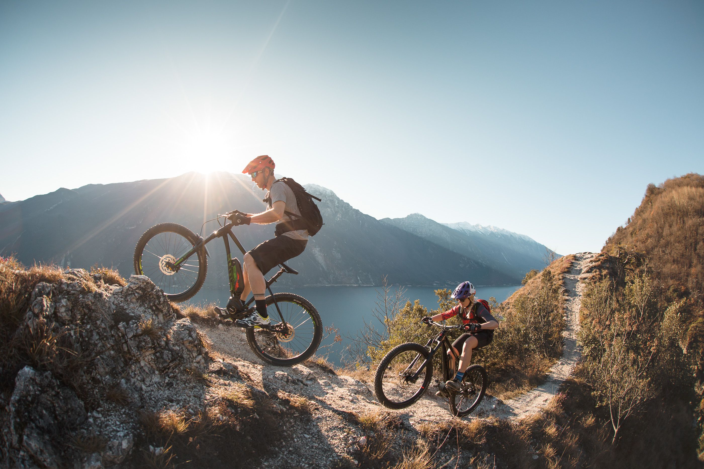 Auch diese Marke gehört zur Accell Group: Ghost-Bikes – hier im Gelände-Einsatz.
