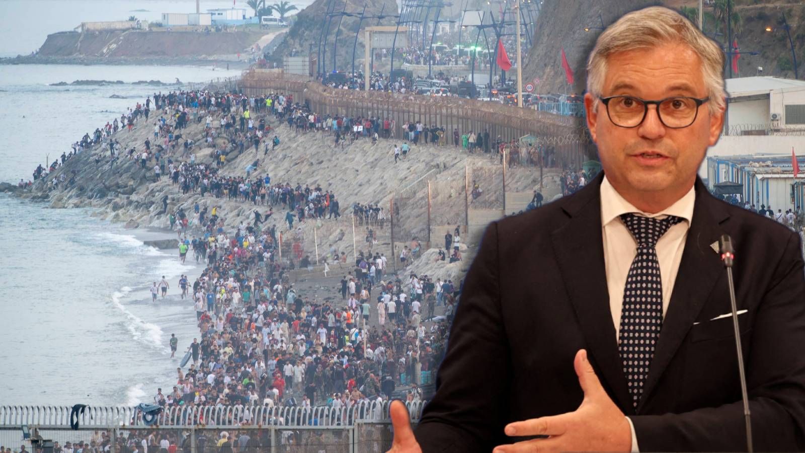 Nach dem massiven Migranten-Andrang in Ceuta führten Spanien und Italien gegenseitige Grenzkontrollen ein. EU-Innenkommissar Magnus Brunner stellt nun ein baldiges Ende der Maßnahmen in Aussicht.