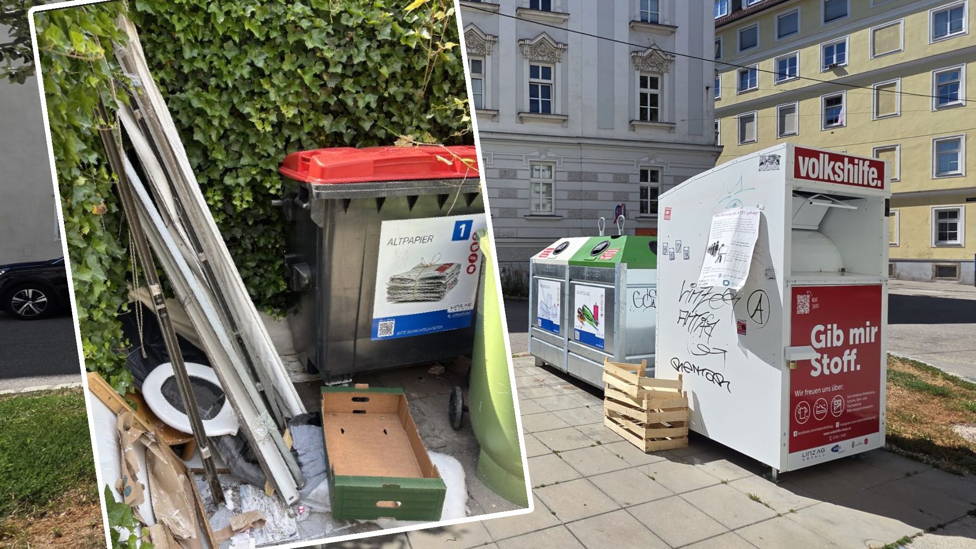 Kein schöner Anblick: In der Landeshauptstadt wird Müll immer häufiger im öffentlichen Raum entsorgt.