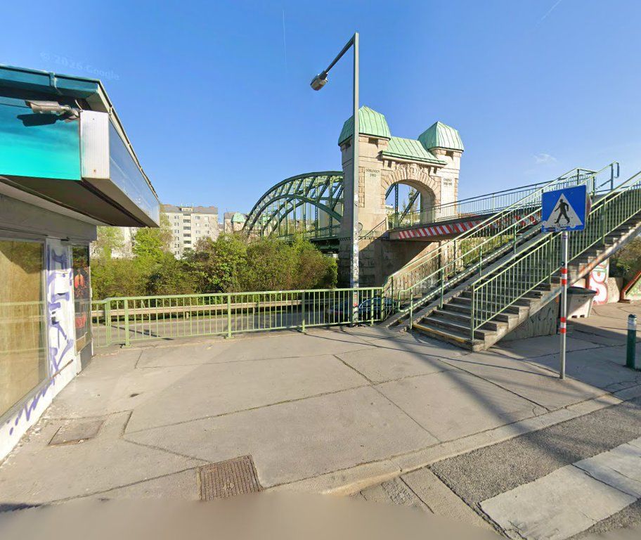 Polizist gab Schuss am Döblinger Steg in Wien ab.