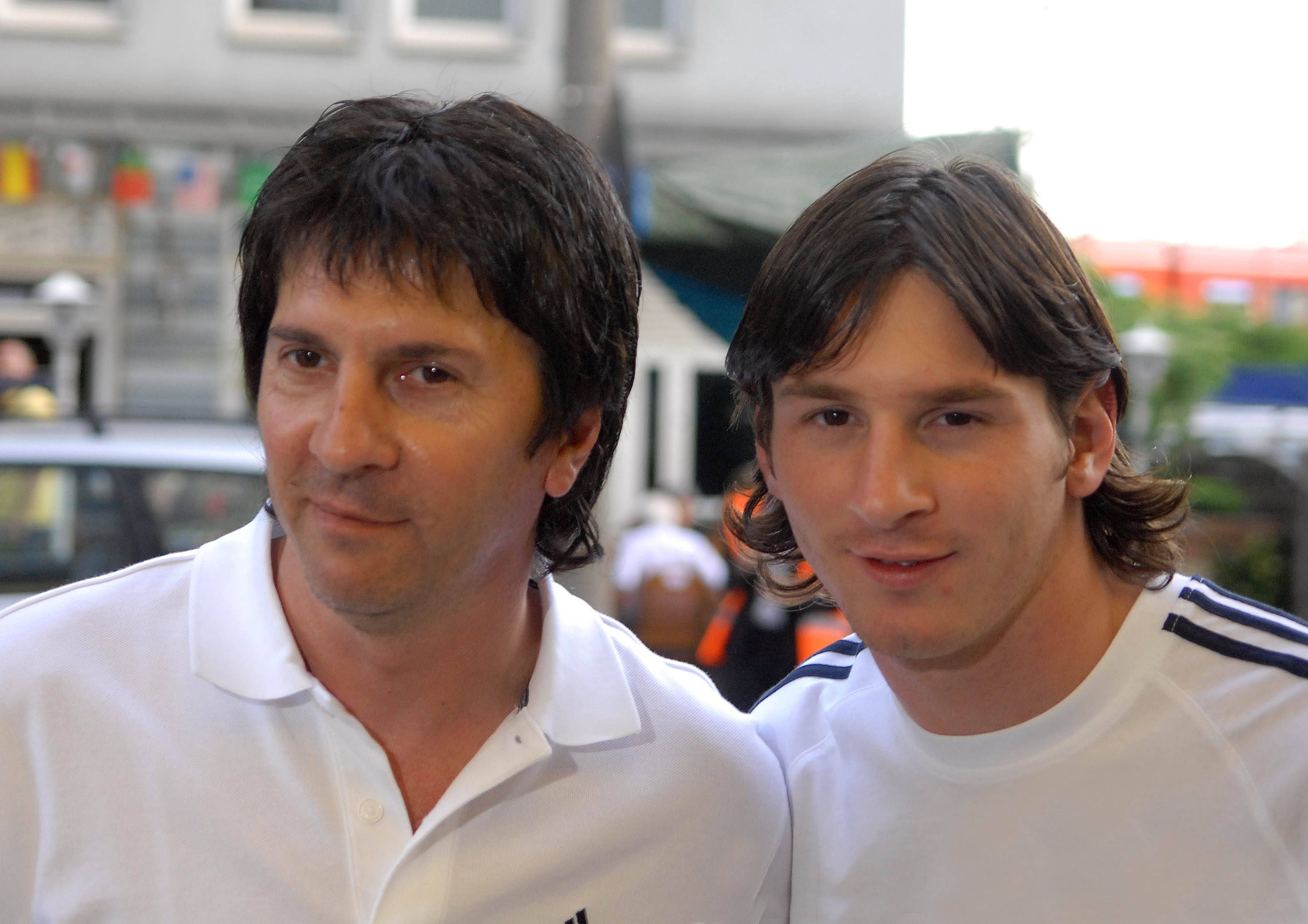 Superstar Lionel Messi und Vater Jorge. 