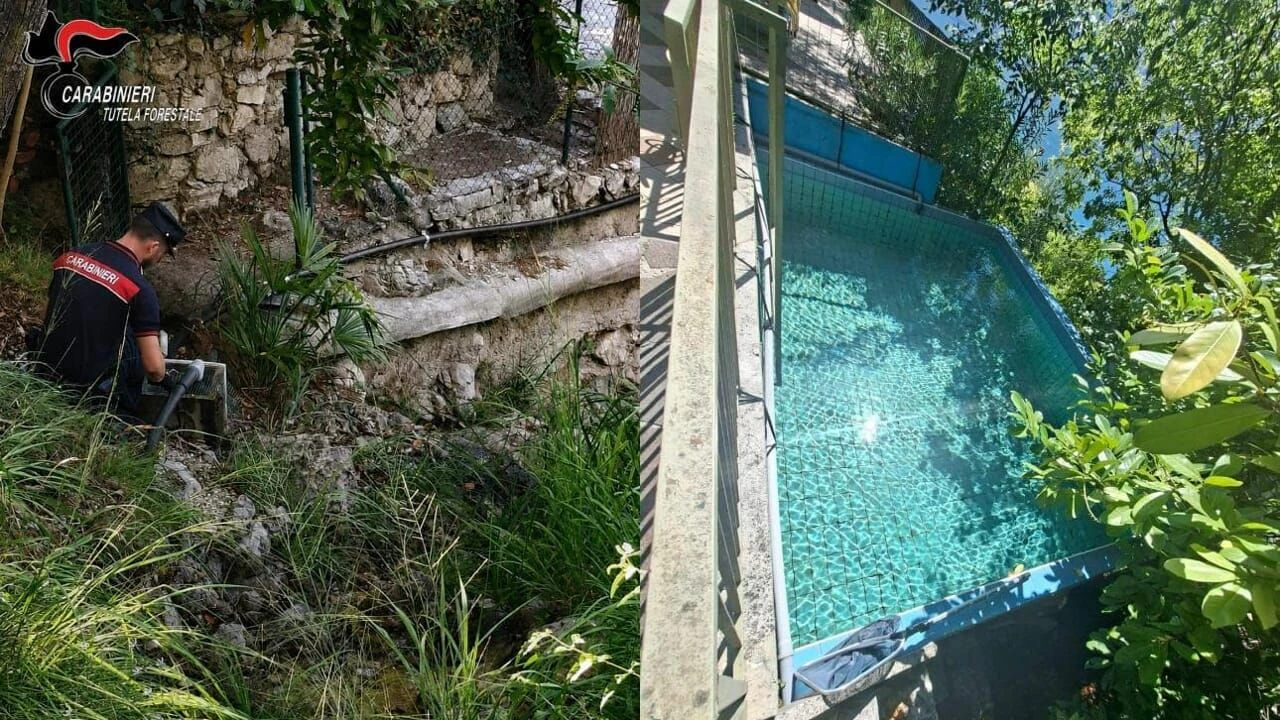 Heute.at - Aufgeflogen! Italiener leitet Bach in seinen Pool um