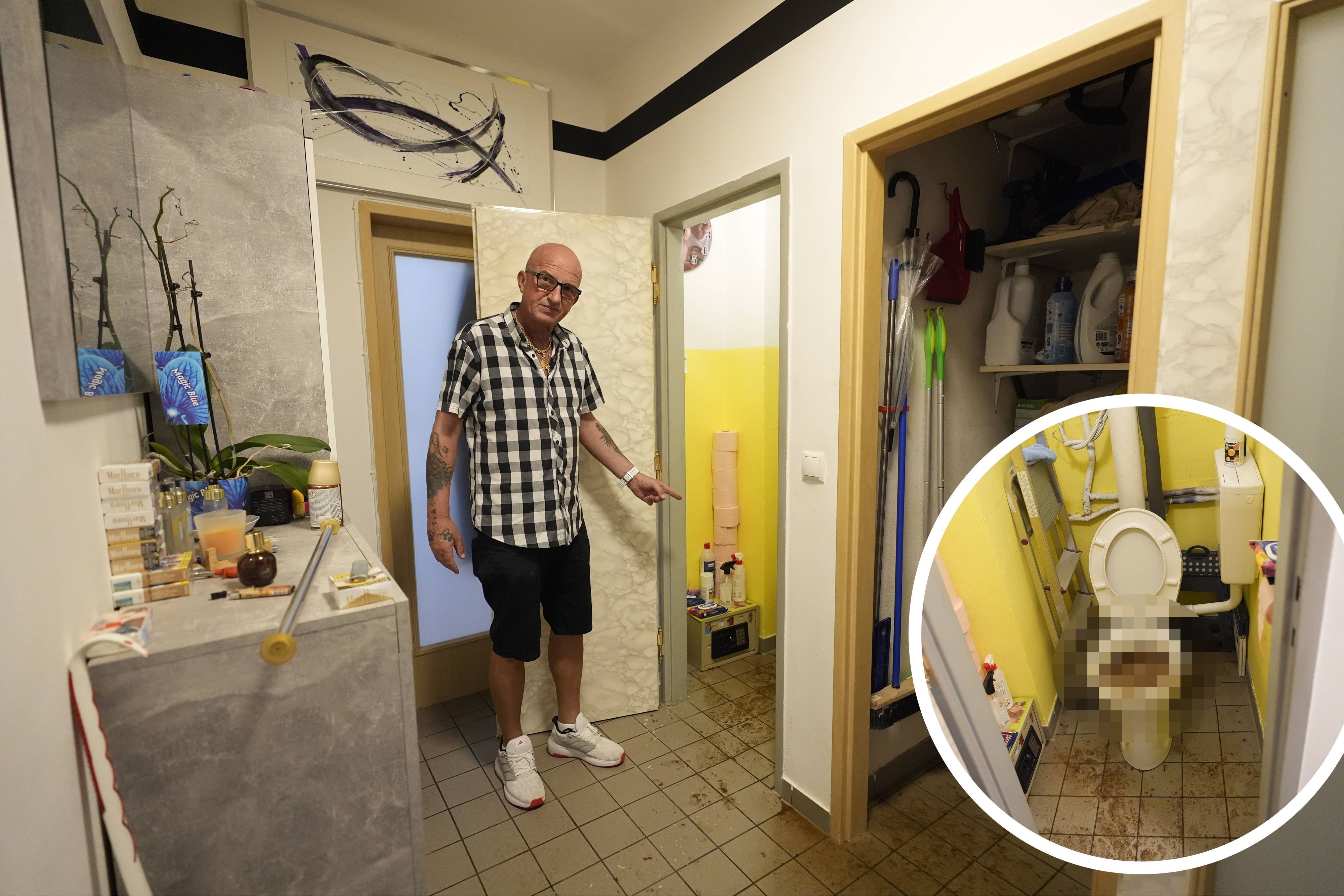 Pensionist Herbert traf der Schock, als er von seinem Urlaub nach Hause kam.