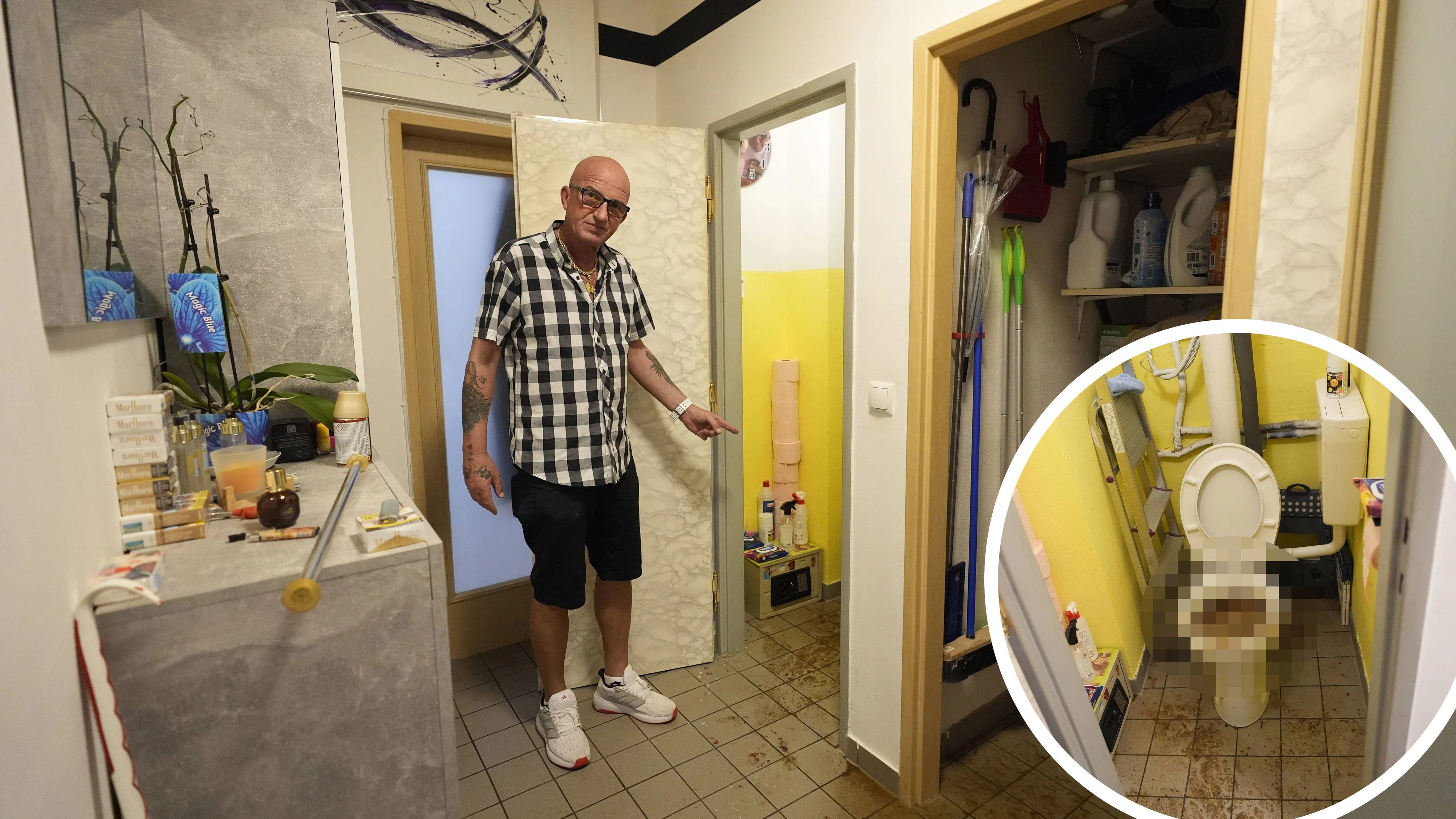 Pensionist Herbert traf der Schock, als er von seinem Urlaub nach Hause kam.