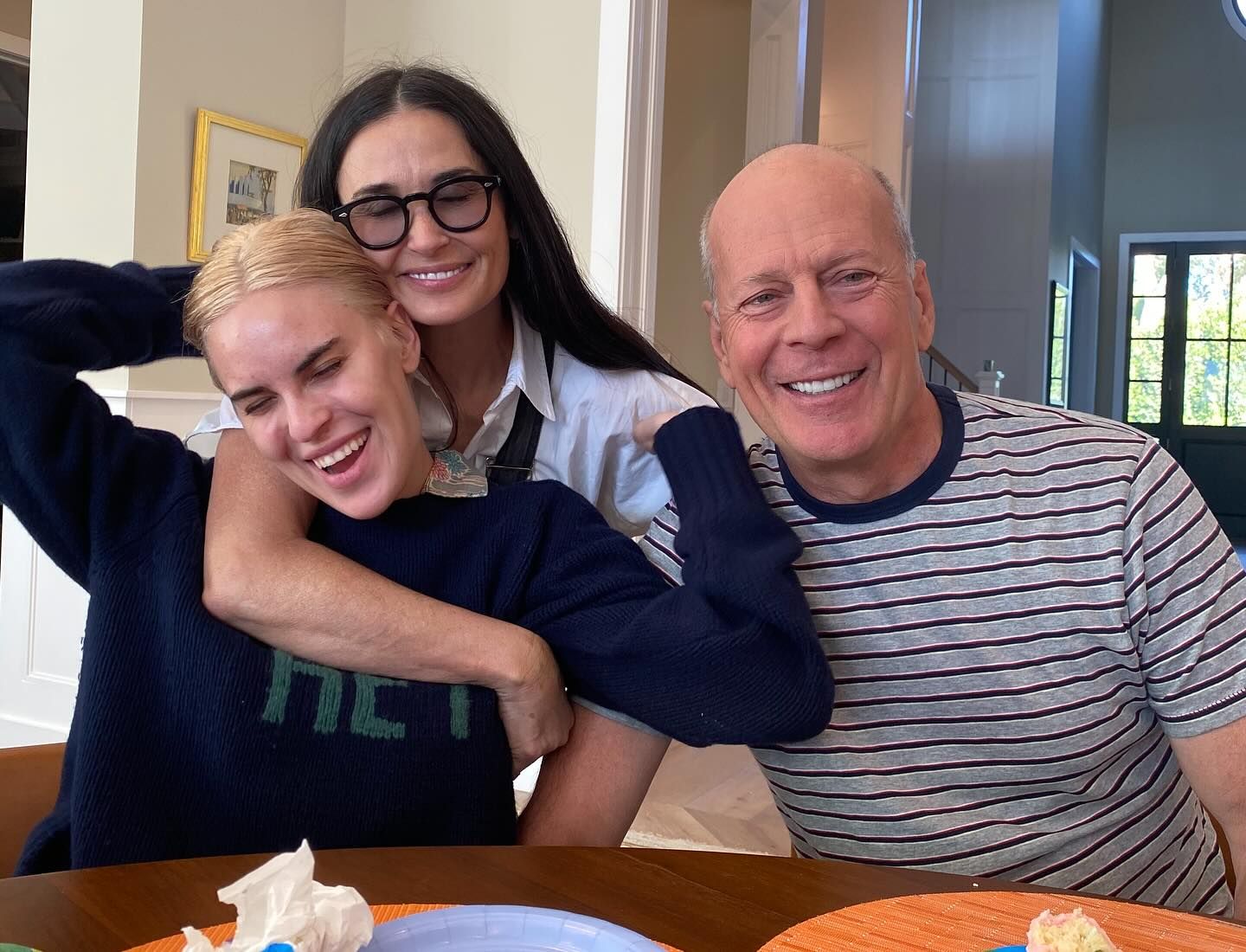 Tallulah mit Mutter Demi Moore und Vater Bruce Willis.