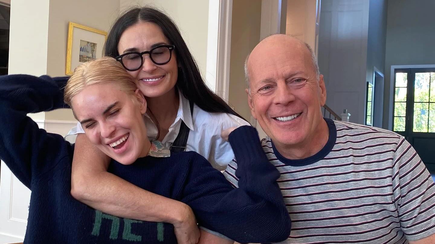 Tallulah mit Mutter Demi Moore und Vater Bruce Willis.