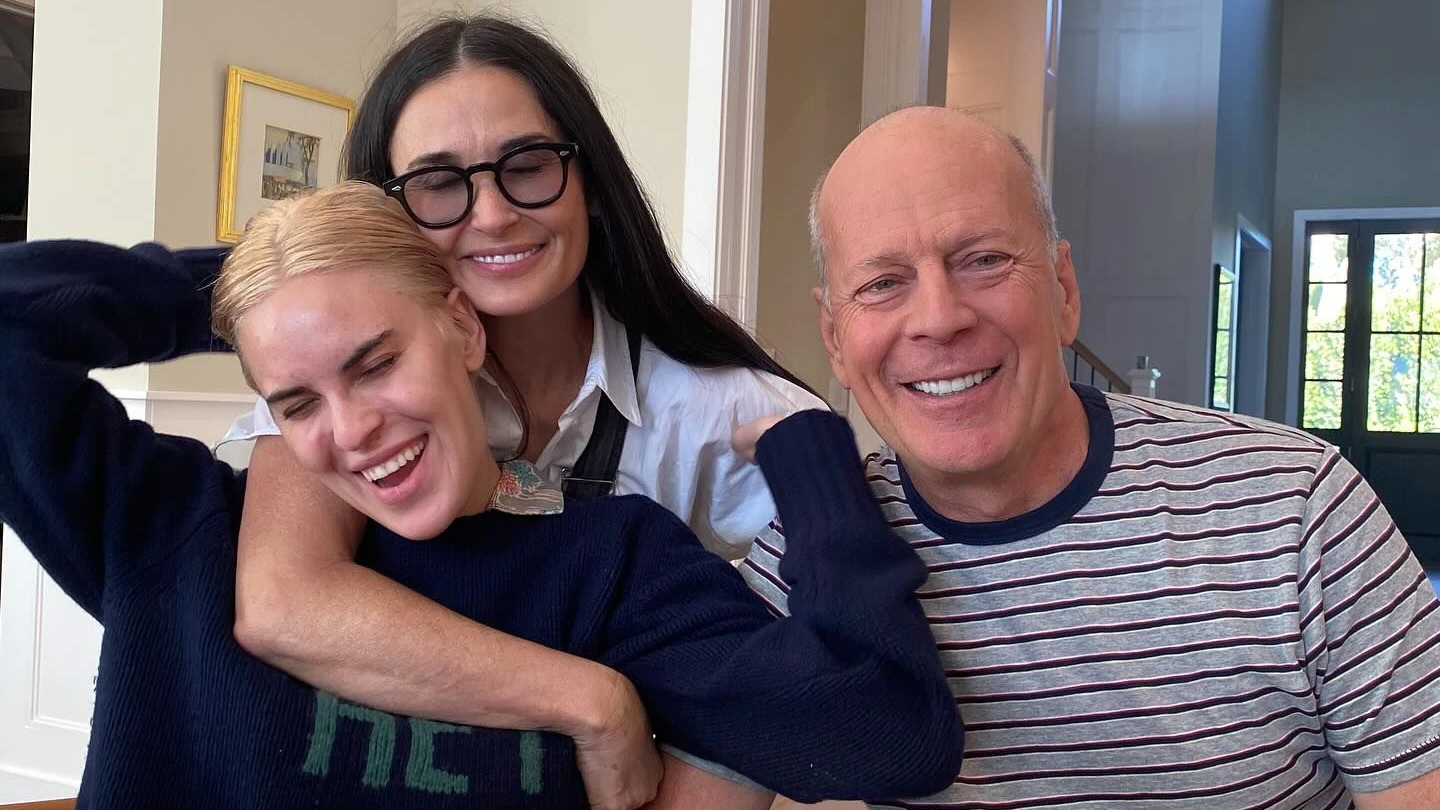 Tallulah mit Mutter Demi Moore und Vater Bruce Willis.