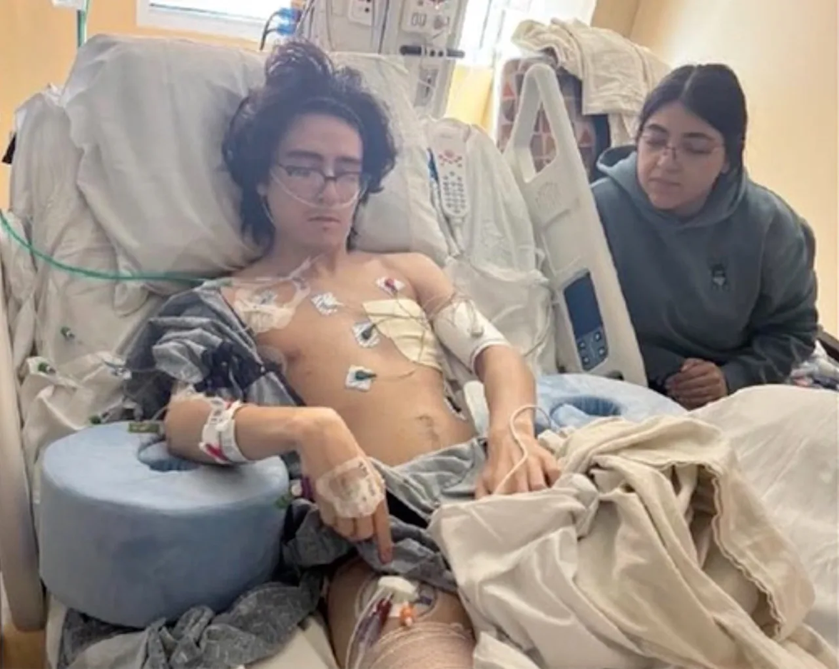 Axeel Melendez im Krankenhaus