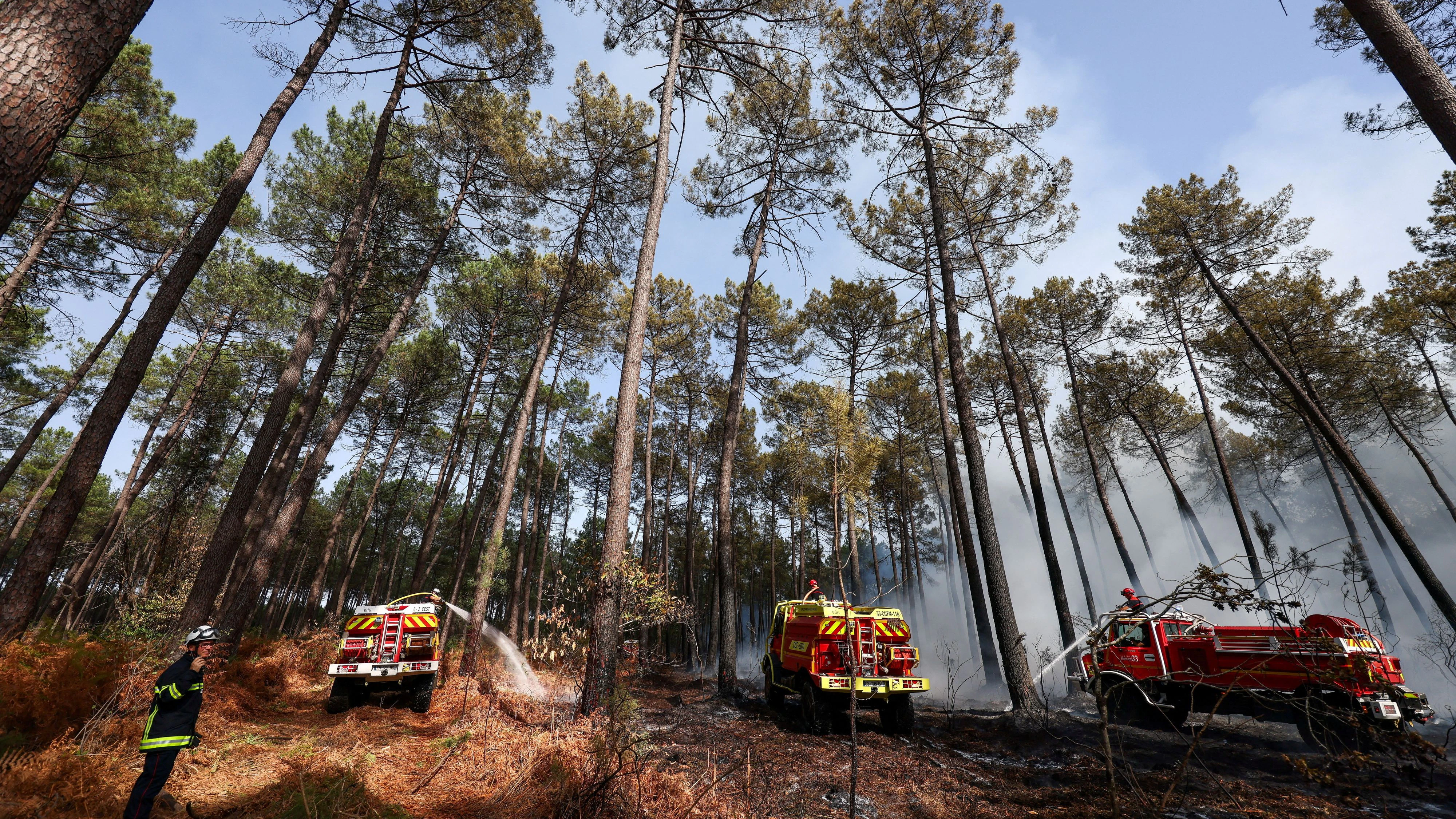 Heute.at - Inferno in Frankreich – Helfer kämpfen gegen Flammen