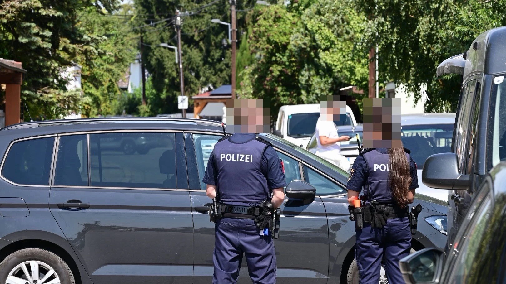 Der Tatort in Langenzersdorf: Aufnahme vom 7. August 2026