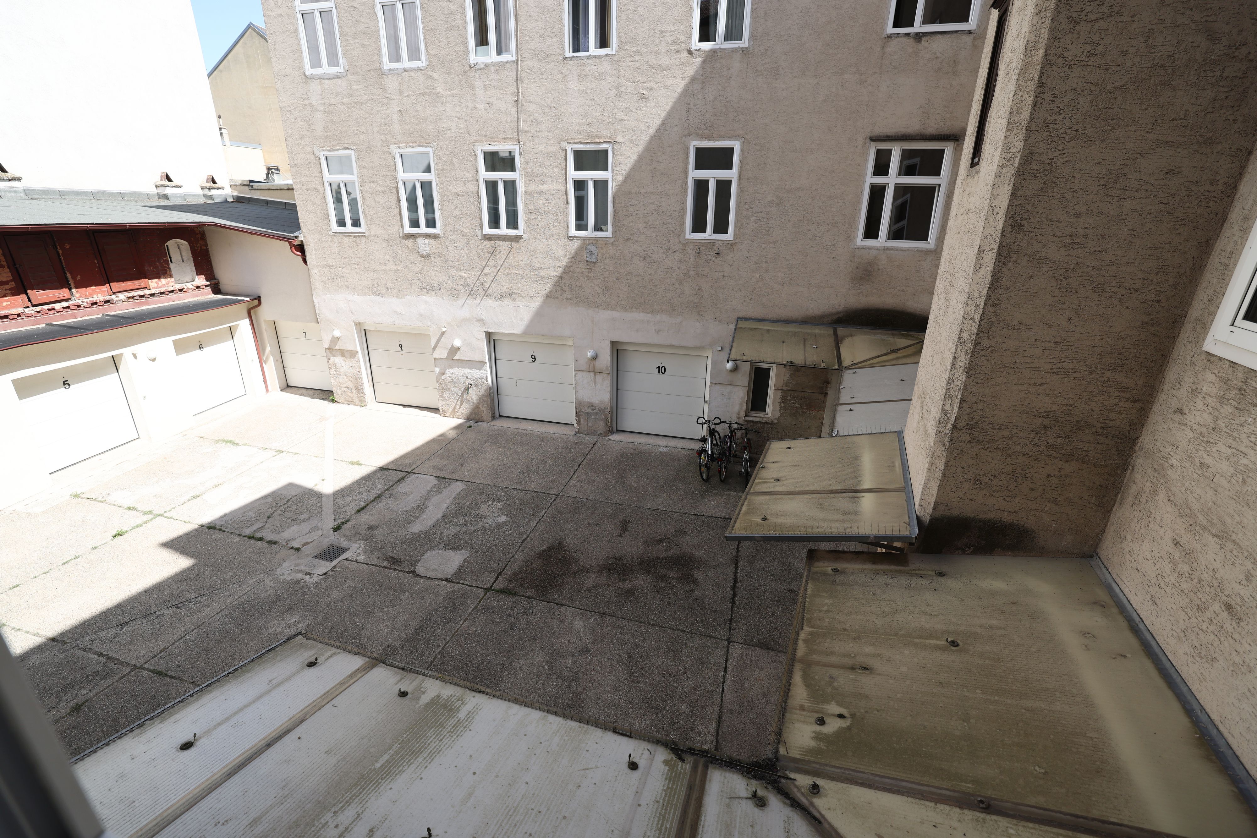 26-jähriger Syrer wurde in diesem Innenhof in Wien-Fünfhaus niedergestochen.