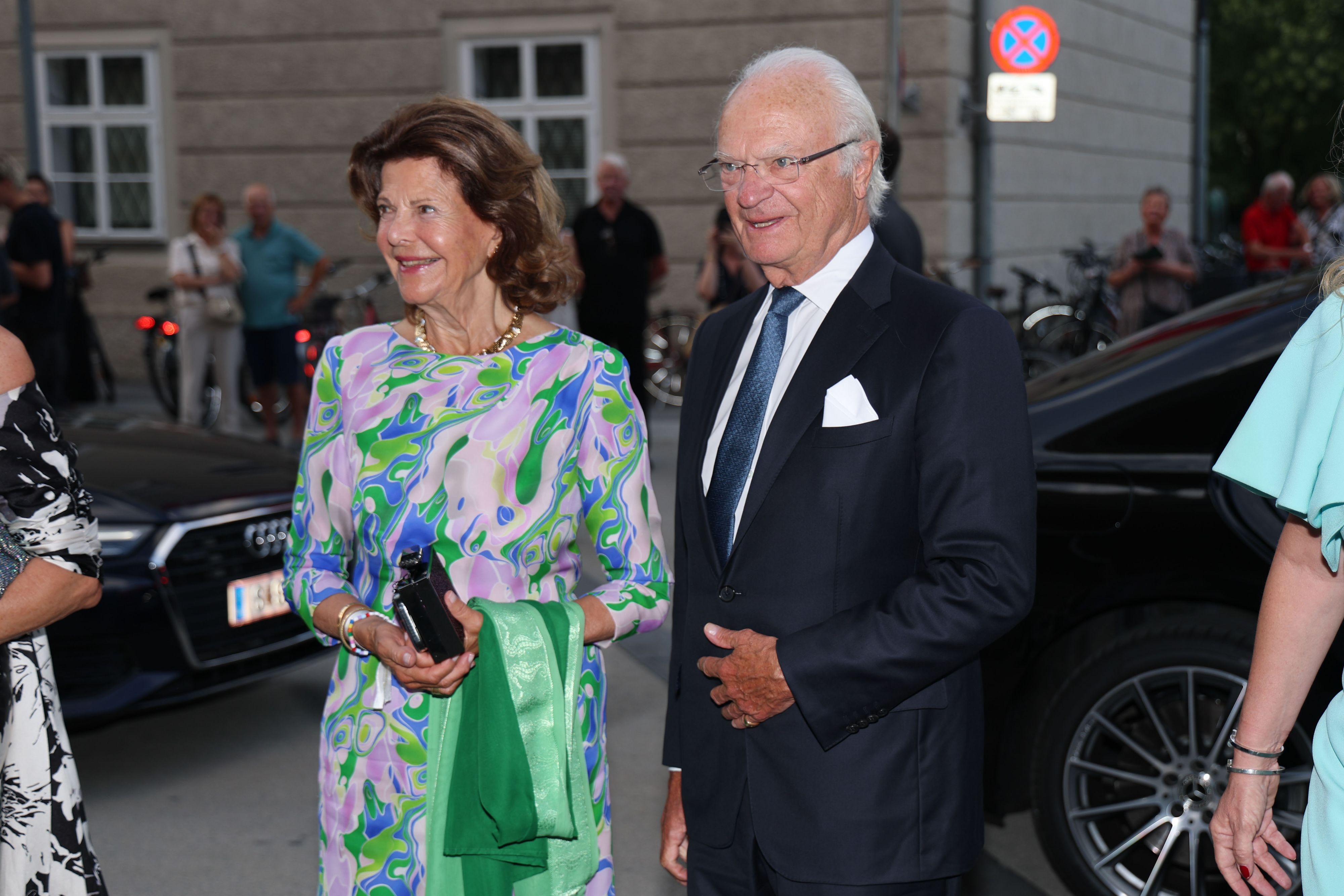 In Salzburg dabei: Königin Silvia von Schweden und König Carl Gustaf von Schweden