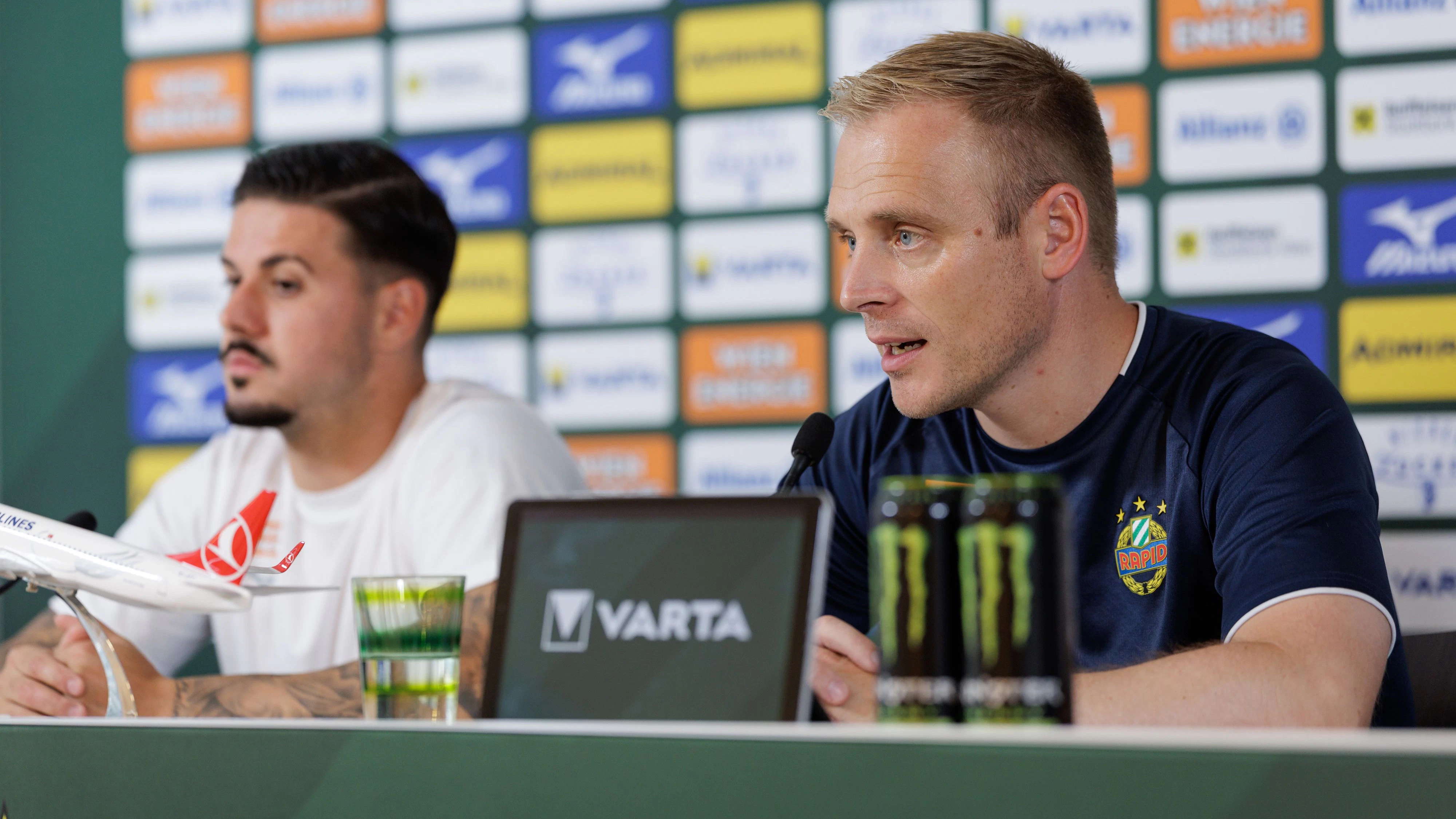 Rapid-Trainer Johannes Hoff Thorup. 