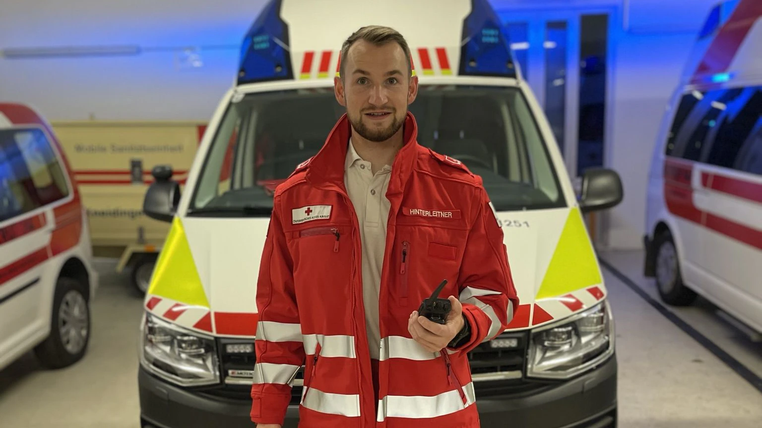 Michael Hinterleitners Weg beim Roten Kreuz begann mit dem Zivildienst an der Ortsstelle Walding. 