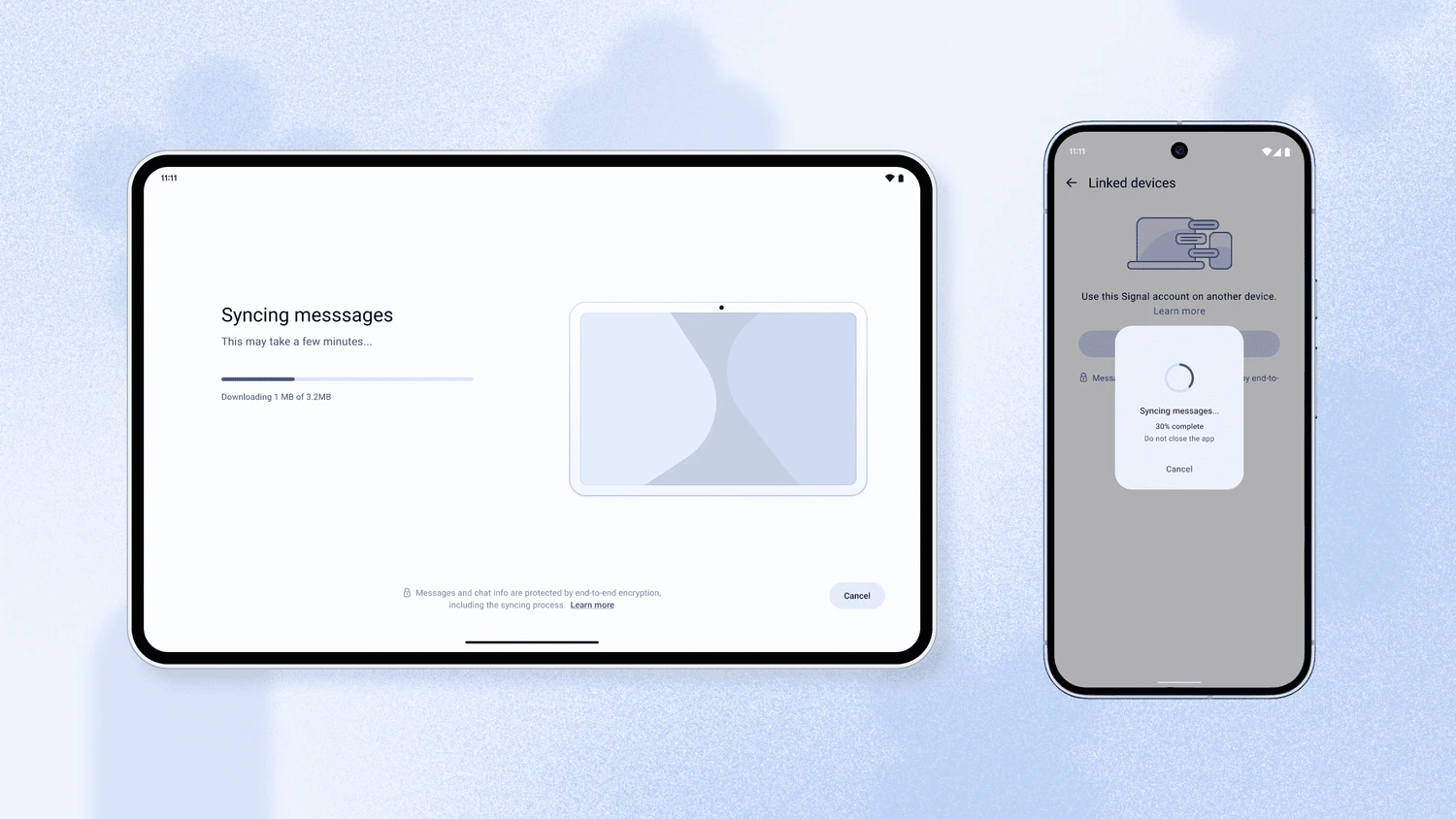 Der Messenger Signal unterstützt ab sofort Tablets und Zweit-Handys als zusätzliche Geräte.