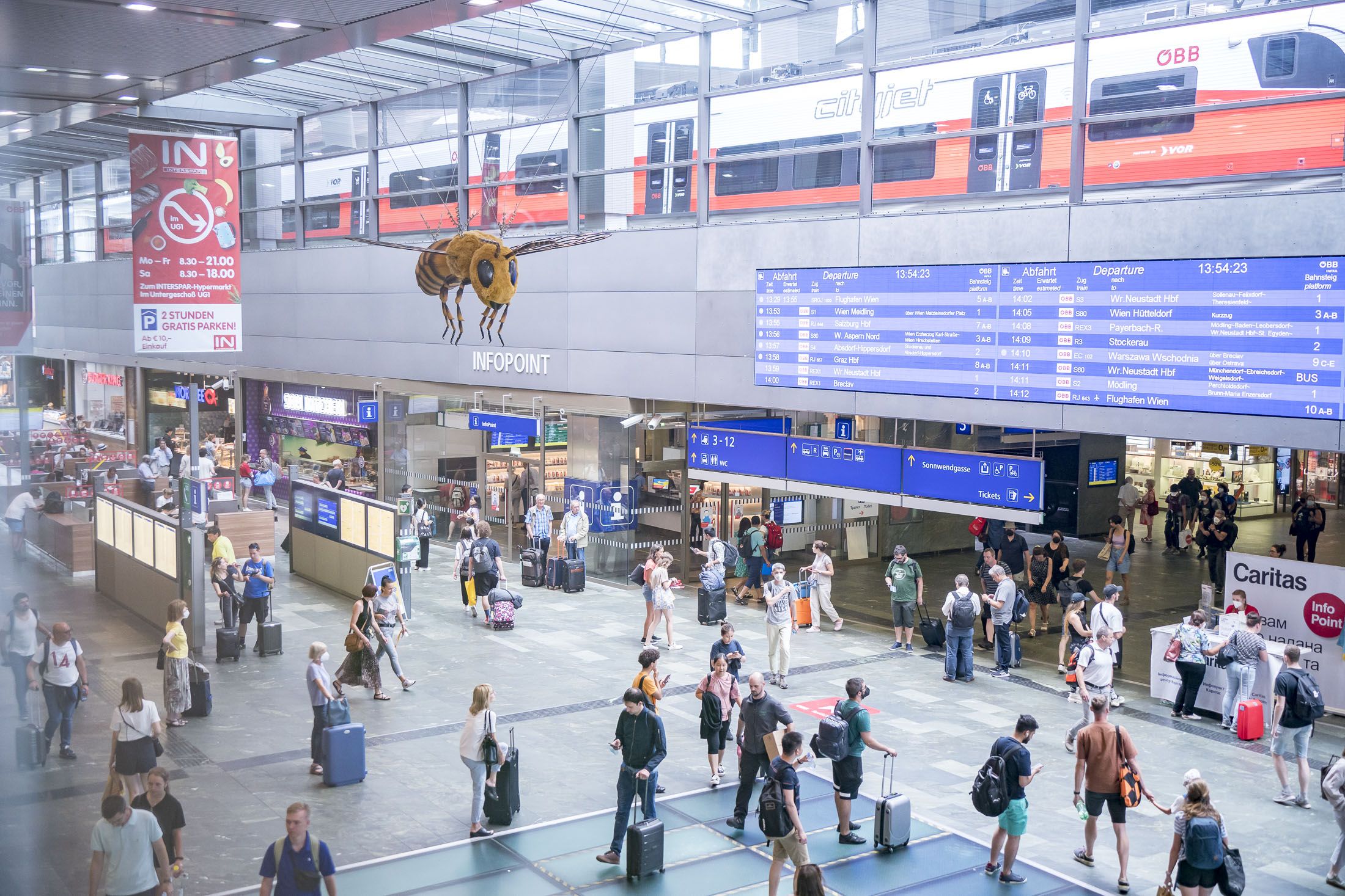 Am Wiener Hbf könnte bald ein Alkoholverbot herrschen. 