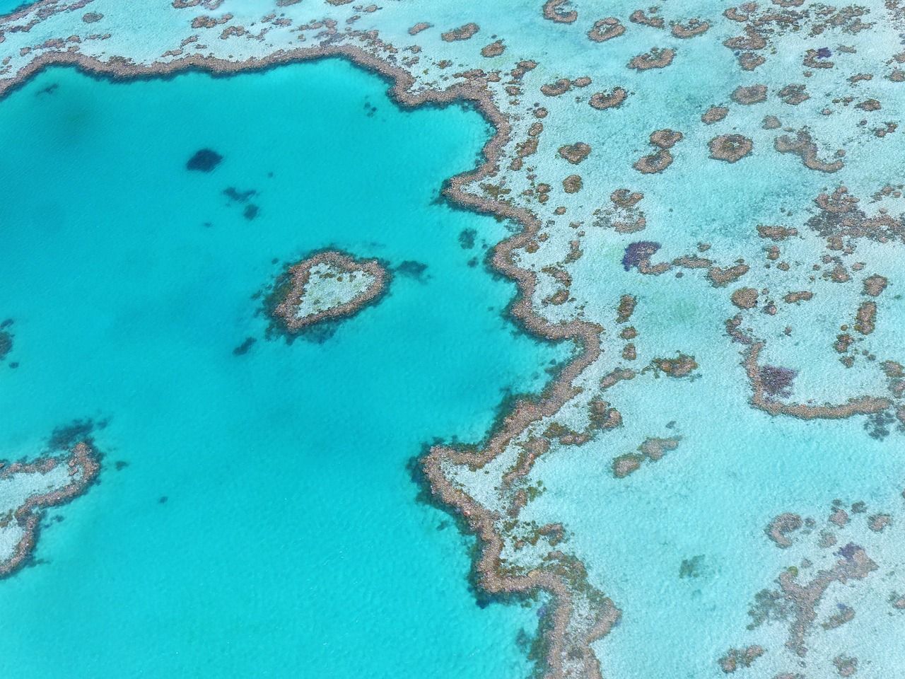 Herzförmiges Riff im Great Barrier Reef