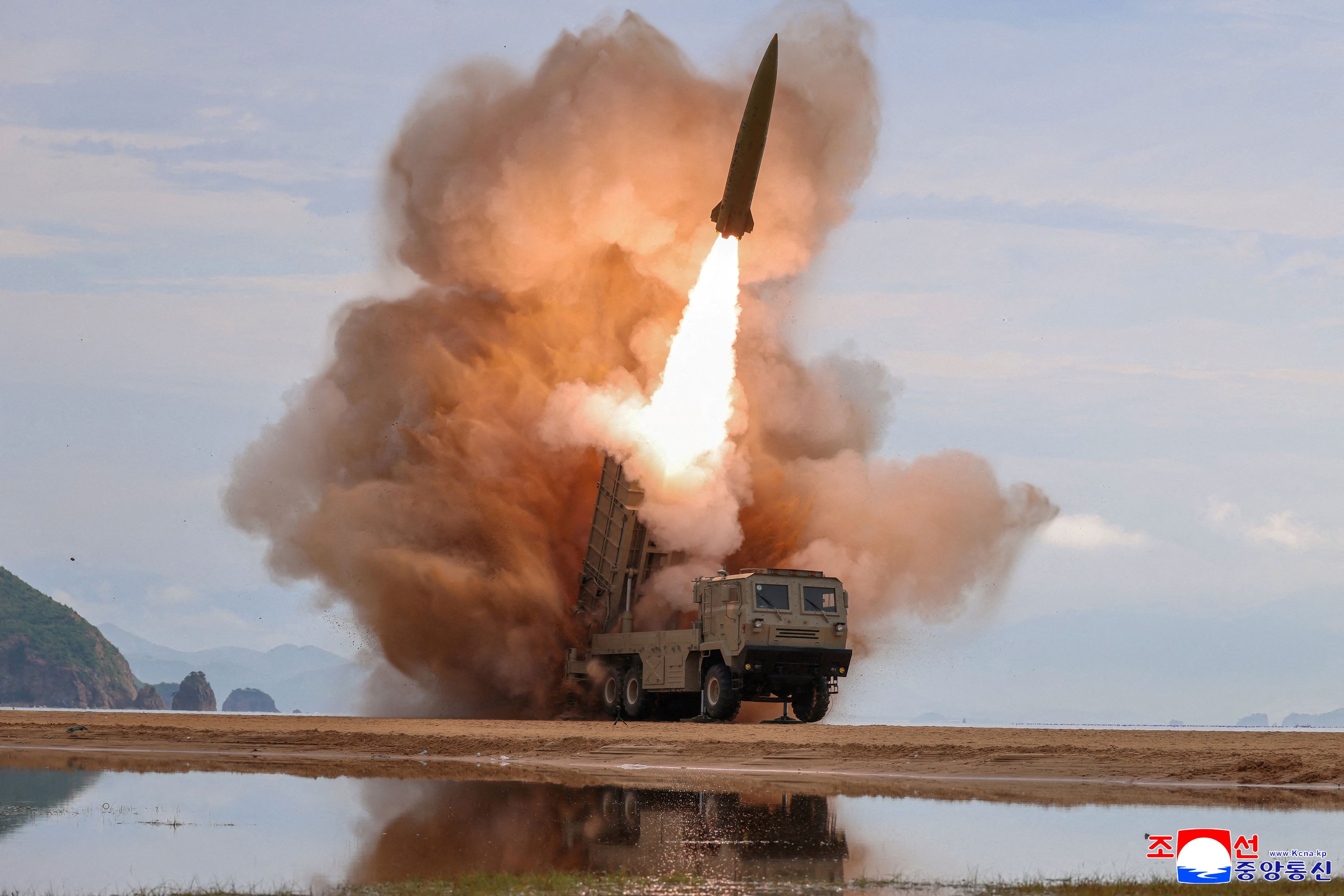Nordkorea feuert kurz vor US-südkoreanischem Manöver eine ballistische Rakete ab. (Symbolbild)