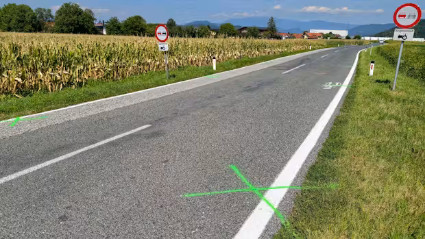 An dieser Stelle passierte der tragische Unfall.