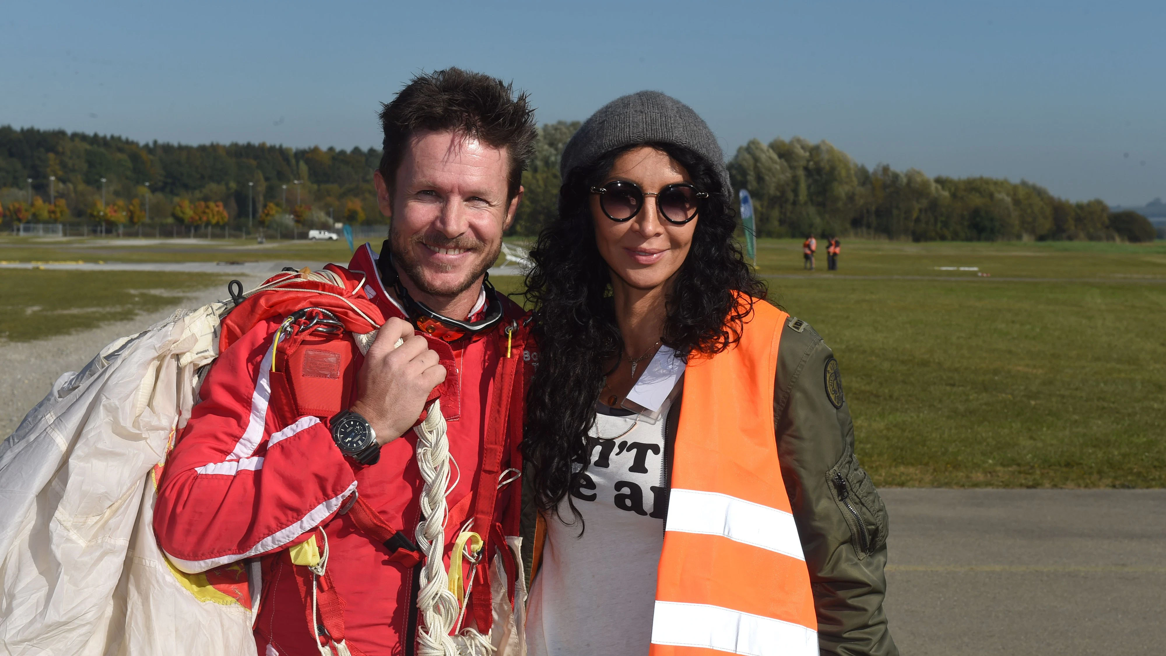 Felix Baumgartner mit seiner Freundin Mihaela Schwarzenberg im Jahr 2016. 