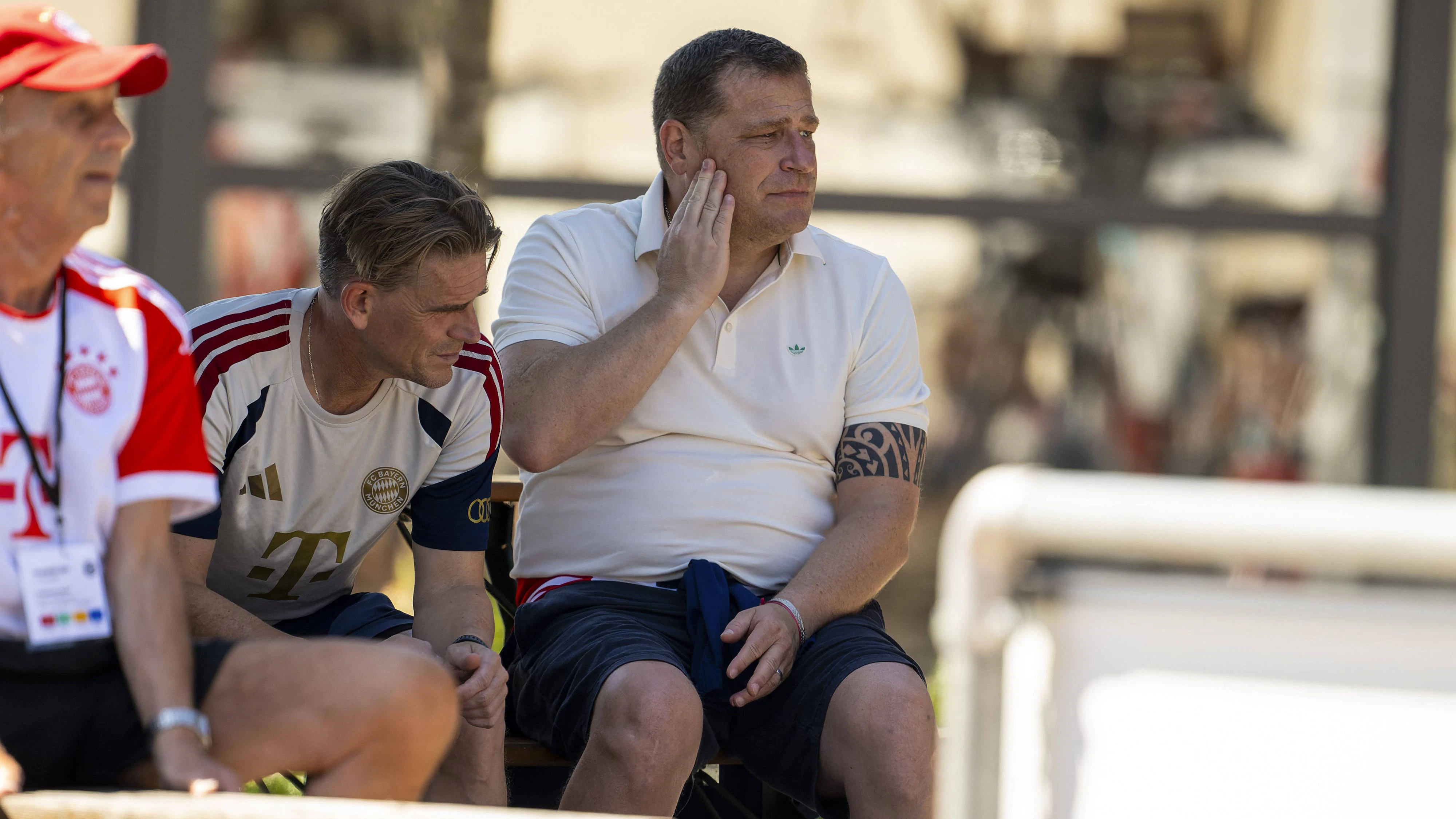 Die Bayern-Vorstandsebene: Sport-Vorstand Max Eberl und Sportdirektor Christoph Freund. 