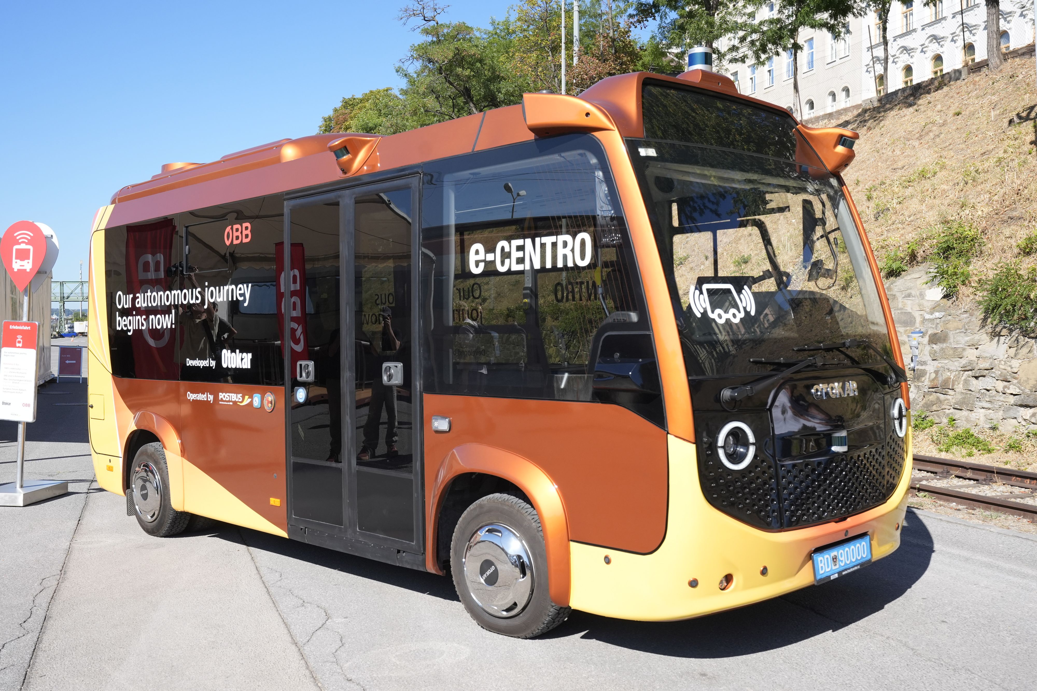 So sieht der vollautomatisierte E-Bus aus.