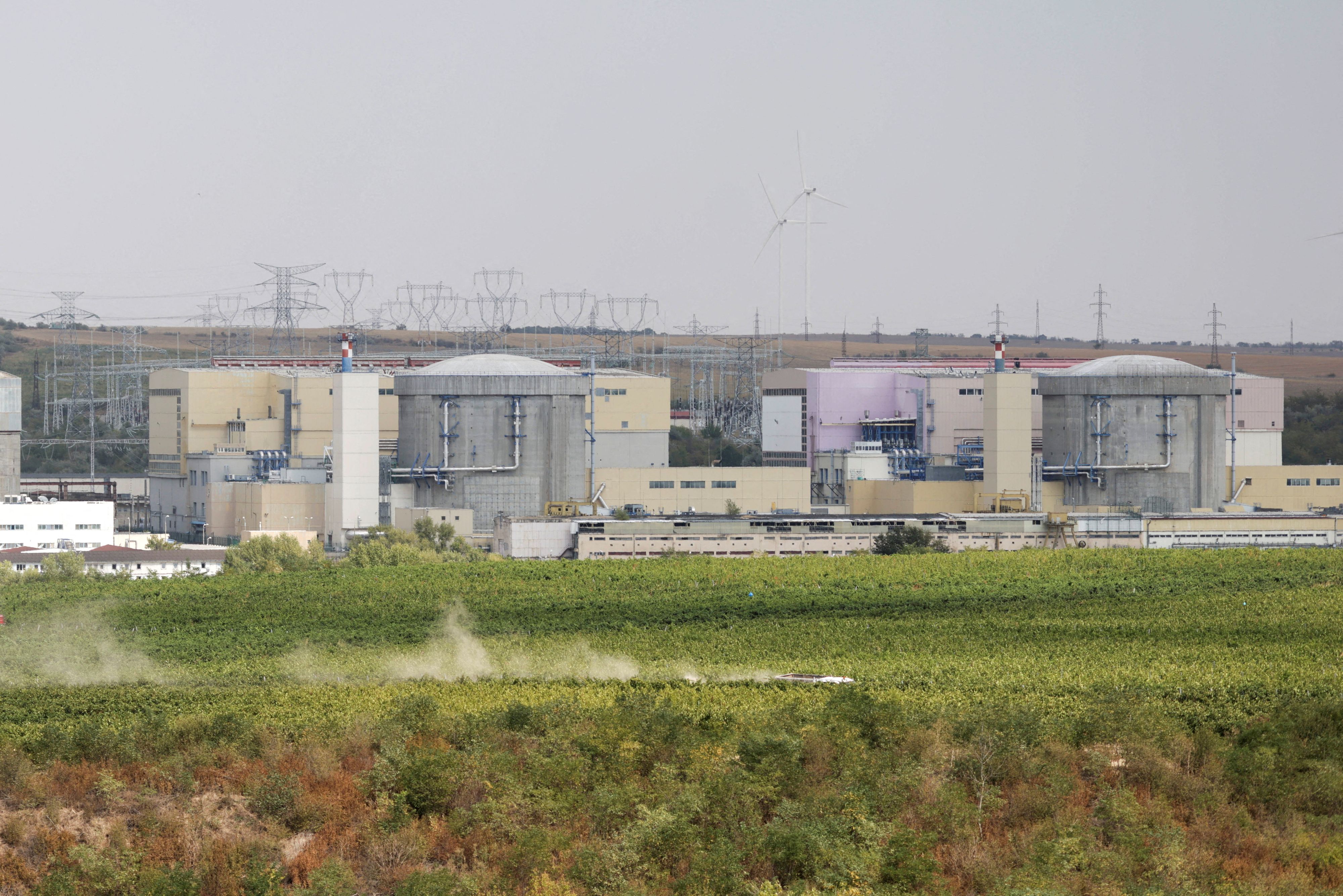 Das AKW Cernavoda bei Constanta in Rumänien.