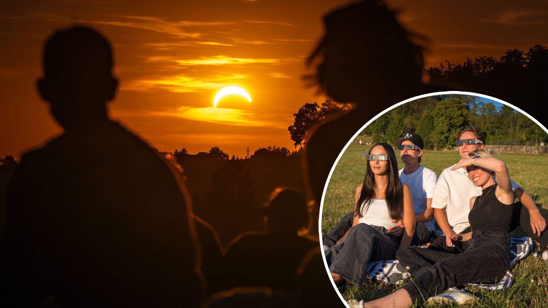 Der Pöstlingberg war in Linz einer der absoluten Hotspots für die Sonnenfinsternis.
