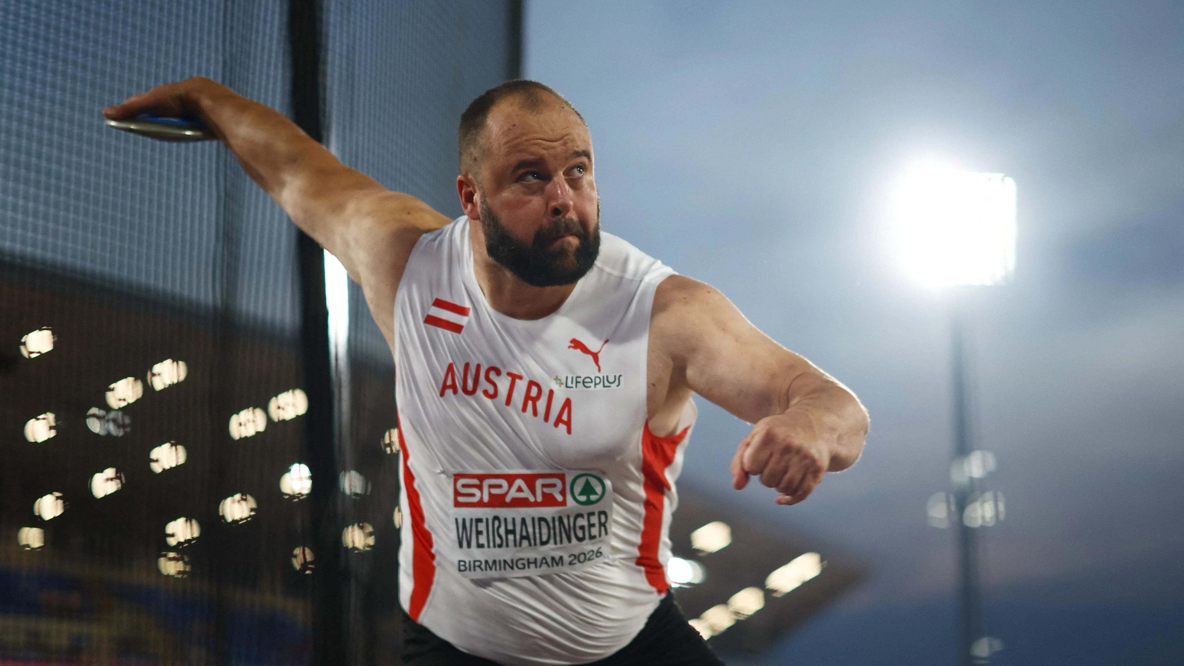 Österreichs Diskus-Star Lukas Weißhaidinger. 