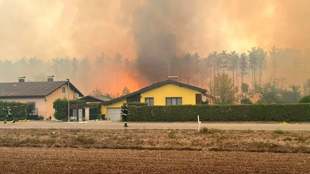Heute.at - Siedlung evakuiert! Waldbrand breitet sich rasant aus
