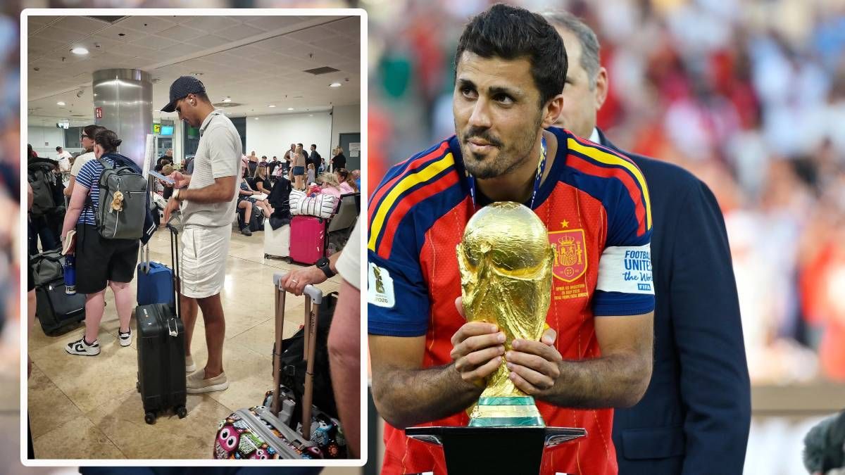 Rodri wartet in der Schlange.