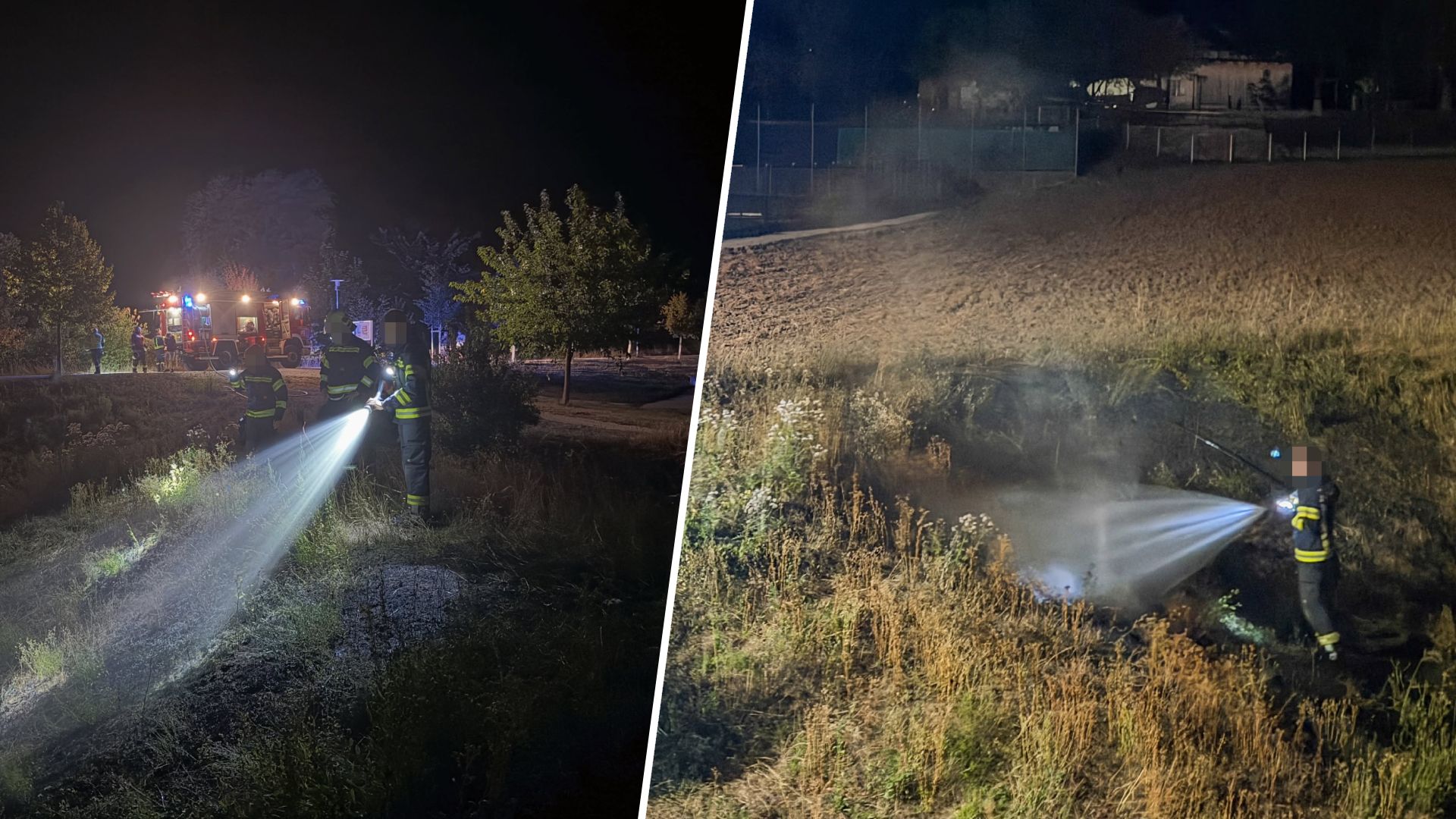 Der Teenager löste laut Polizei mit Raketen den Wiesenbrand aus.