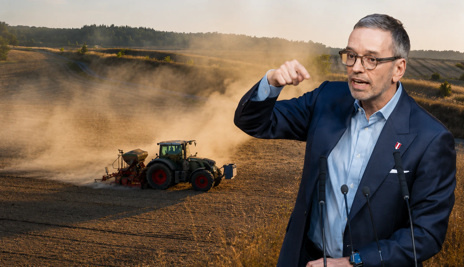 Heute.at - Sorge um Bauern! Jetzt geht Kickl auf Regierung los