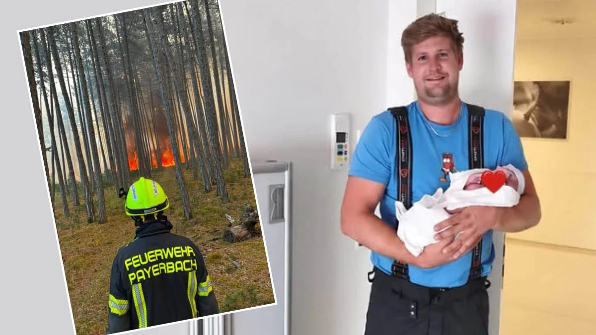Heute.at - Mitten im Waldbrand-Einsatz – Feuerwehrmann wird Papa