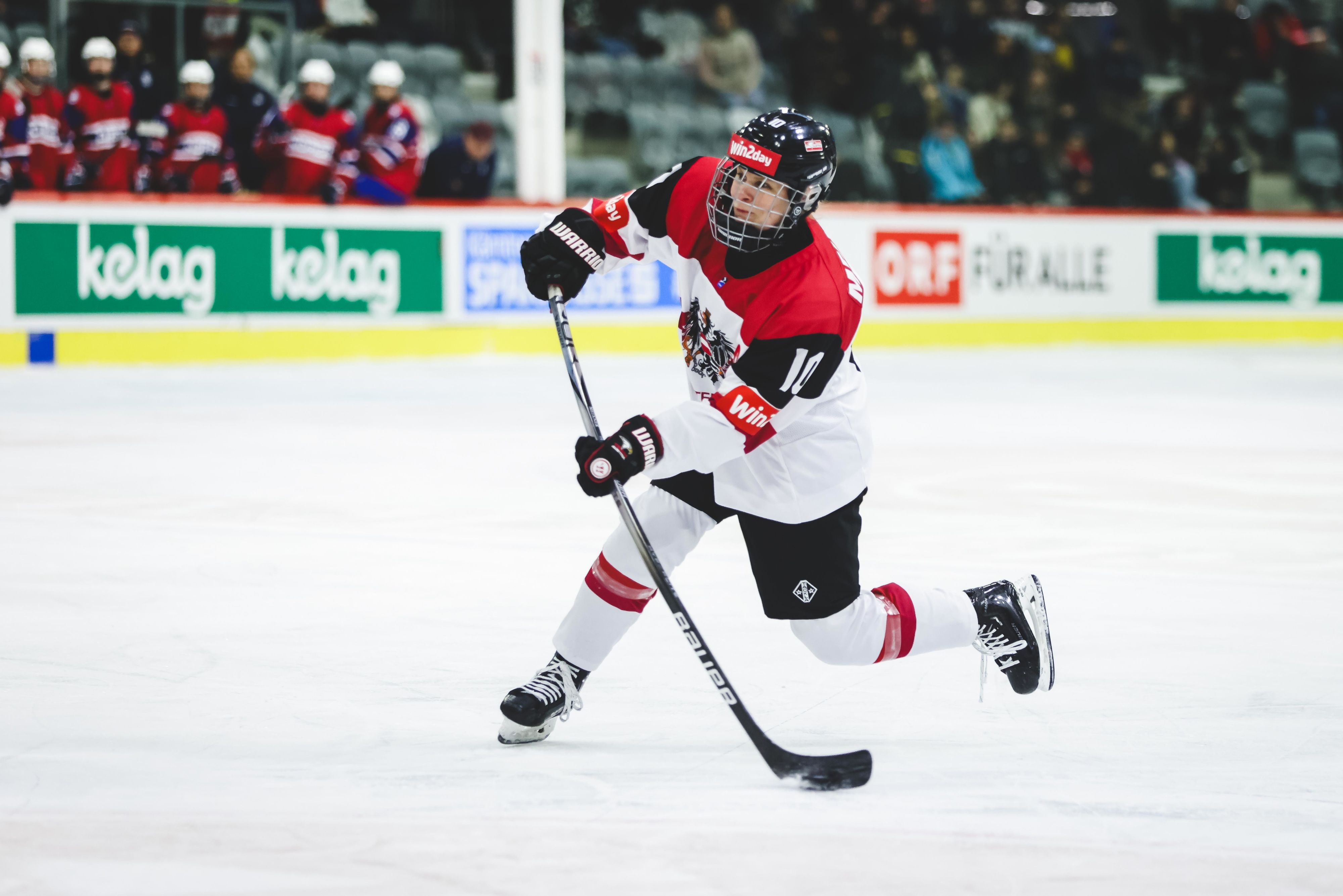 Österreichs Eishockey-Kapitänin Anna Meixner. 