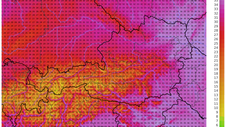 Am Sonntag wird es im Süden und Osten nochmals sehr heiß.