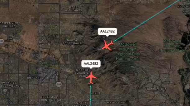 Am Freitag waren zwei American-Airlines-Maschinen mit identischen Flugnummern in der Luft – und kamen sich gefährlich nahe.