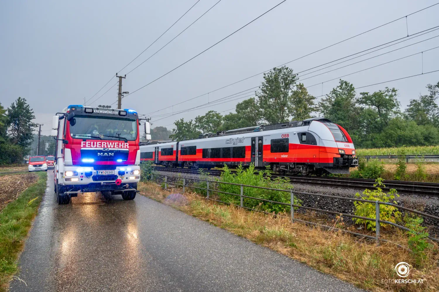 Der Zug musste am Montag evakuiert werden.