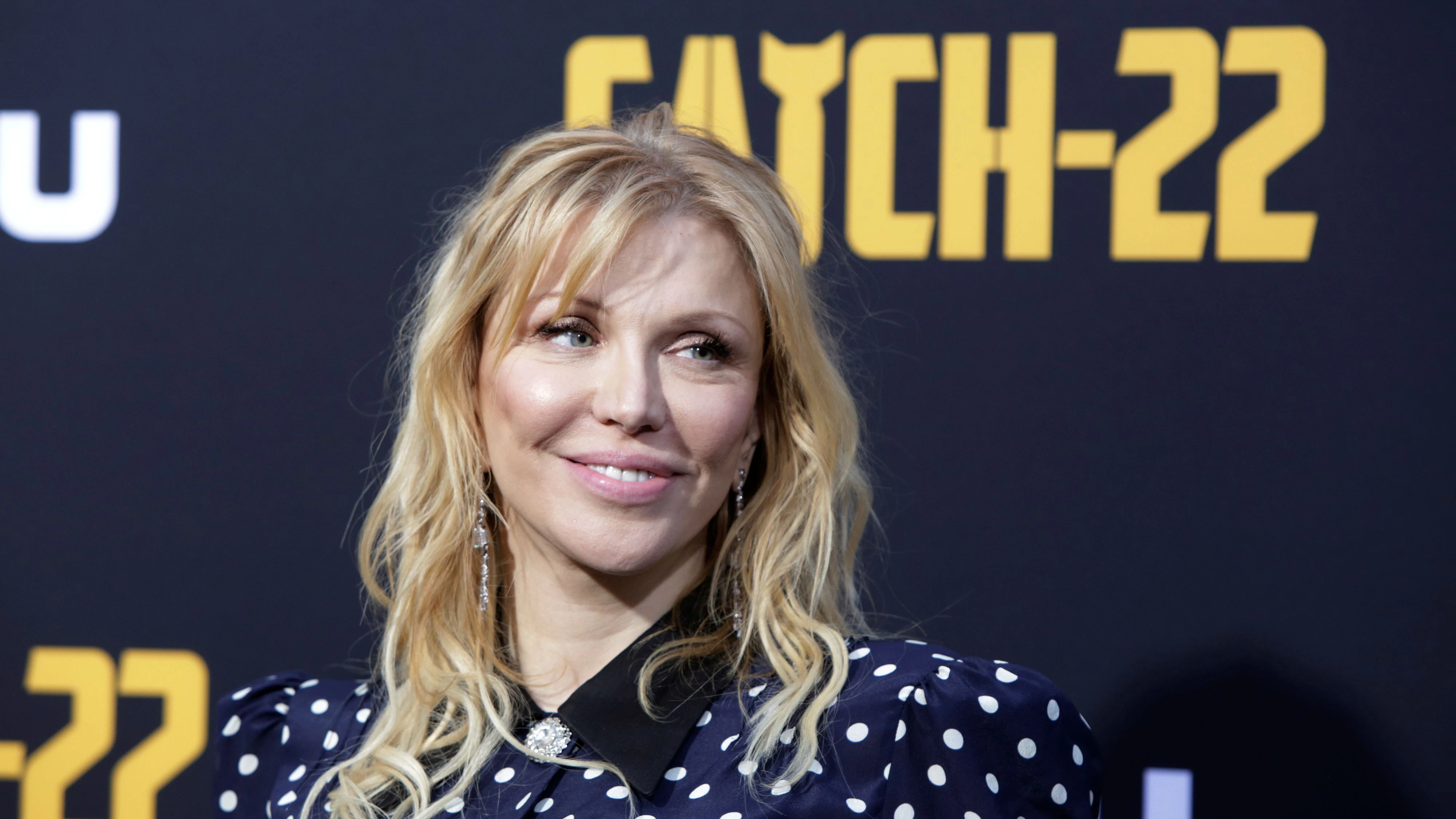 Courtney Love bei der Premiere von „Catch 22“, einer von George Clooney produzierten Miniserie nach dem Buch von Joseph Heller, am 7. Mai 2019 in Los Angeles, Kalifornien.
