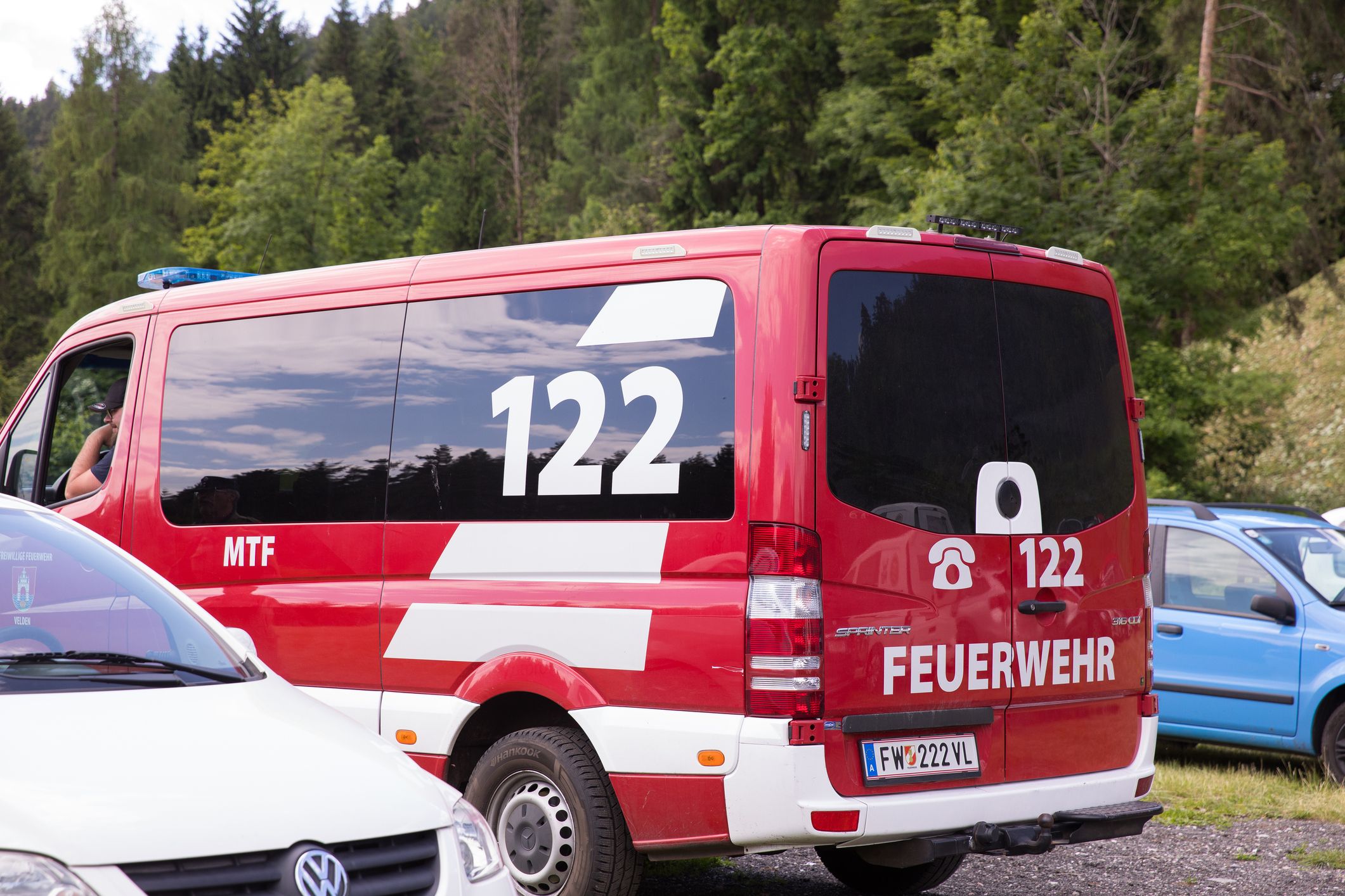 Auch die Feuerwehr rückte aus. 