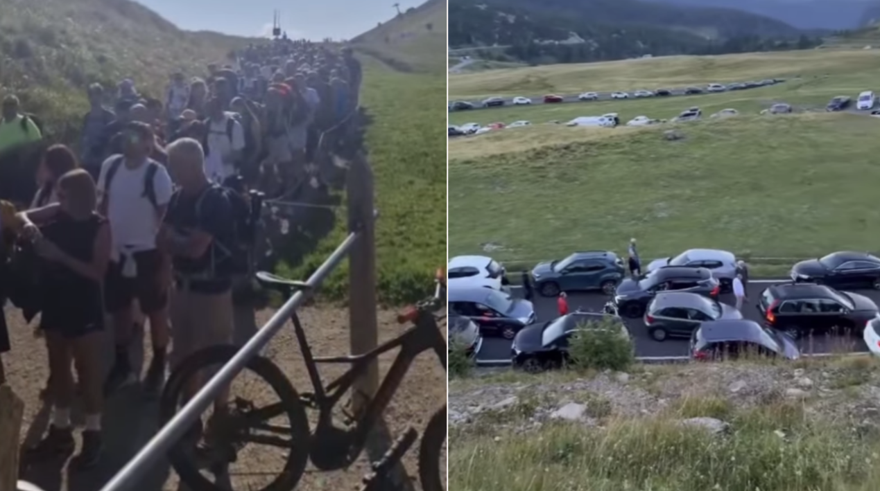 Nicht nur auf den Wanderwegen und vor Hütten wird es eng.