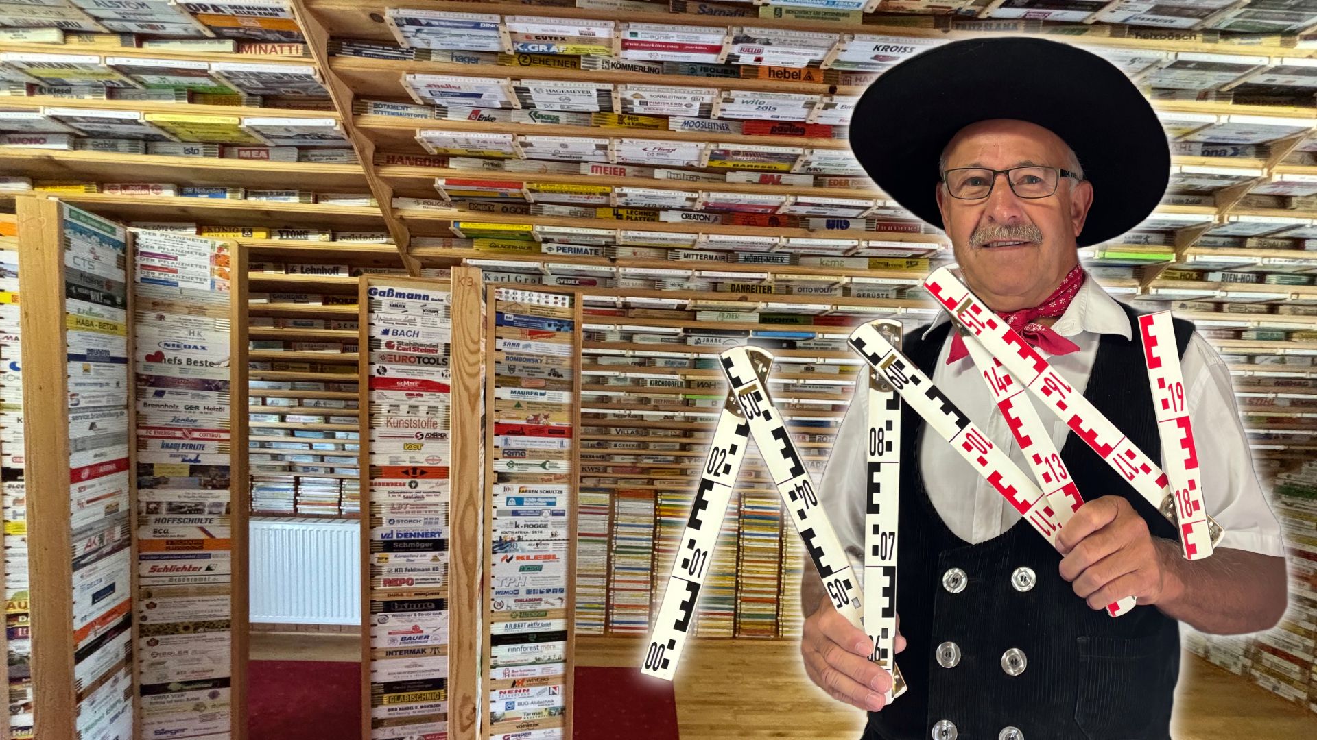 Ein Zimmerer durch und durch: Zollstab-Museumsinhaber Siegi Kasbauer in den Klamotten seiner legendären 