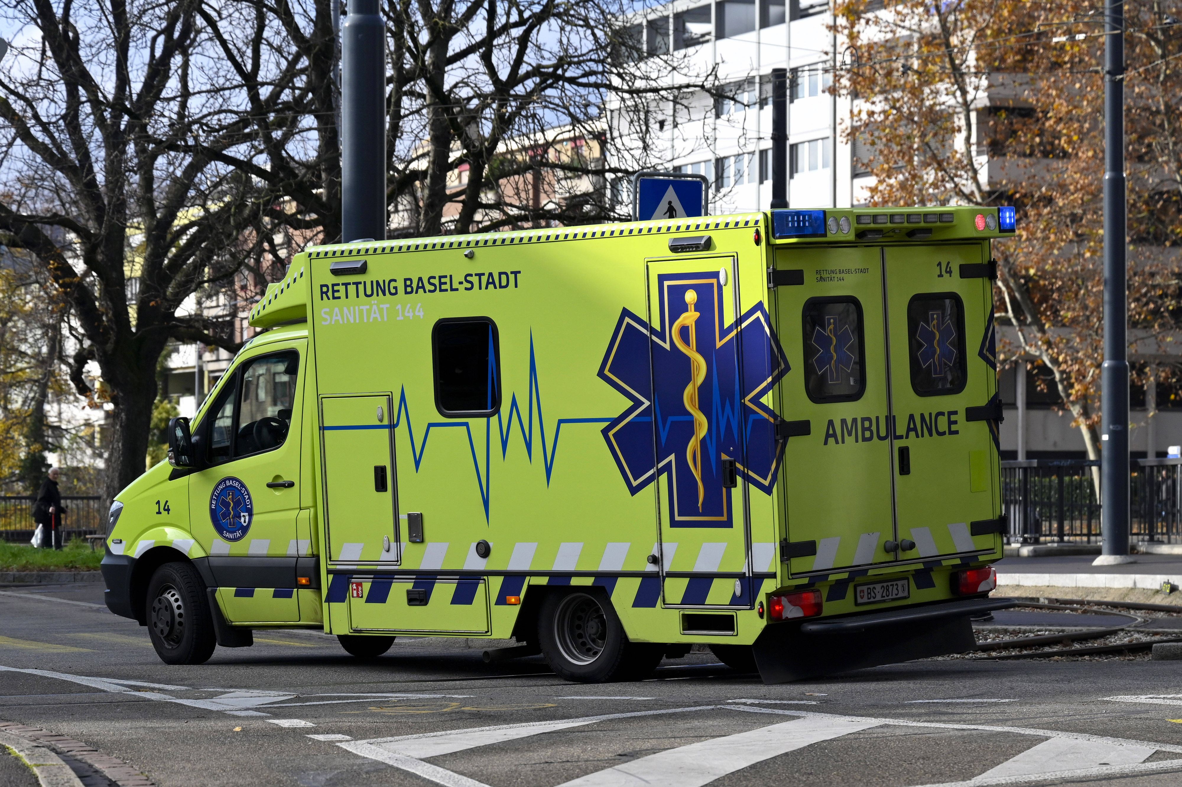 Krankenwagen der Rettung Basel-Stadt. Archivbild