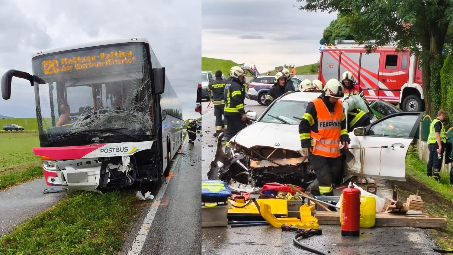 Der Unfall forderte zwei Schwerverletzte. 